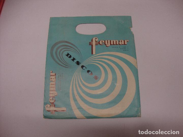 Otros art&iacute;culos de coleccionismo en papel: BOLSA PAPEL DISCOS SINGLES DISCOS FEYMAR MADRID
