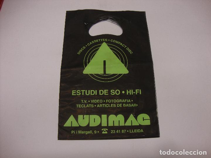 Otros art&iacute;culos de coleccionismo en papel: BOLSA PLASTICO DISCOS SINGLES AUDIMAG LLEIDA