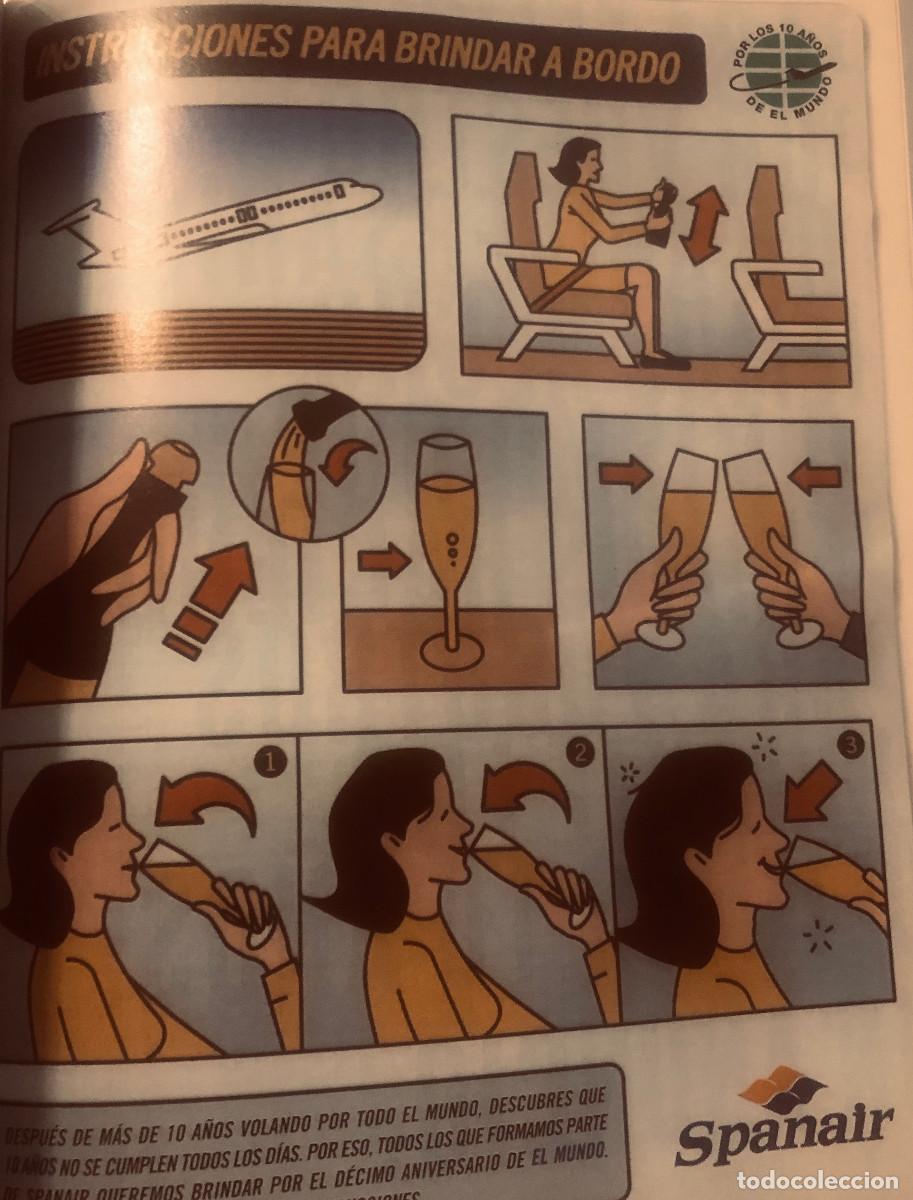 Otros art&iacute;culos de coleccionismo en papel: Publicidad de desaparecida compa&ntilde;&iacute;a a&eacute;rea Spanair. P&aacute;gina de revista a&ntilde;o 1999. Nueva.