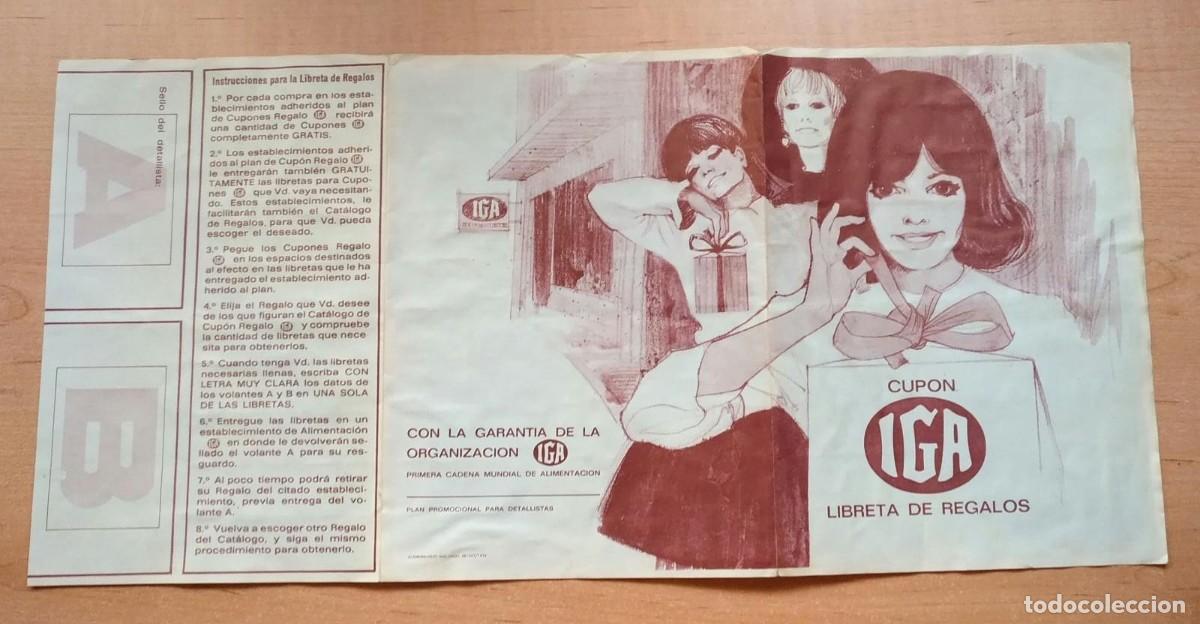 Otros art&iacute;culos de coleccionismo en papel: N 1 Cup&oacute;n IGA Libreta de regalos - Primera cadena mundial de alimentaci&oacute;n - Completo