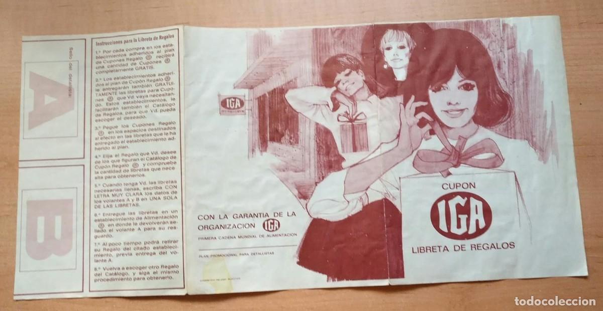 Otros art&iacute;culos de coleccionismo en papel: N 3 Cup&oacute;n IGA Libreta de regalos - Primera cadena mundial de alimentaci&oacute;n - Completo