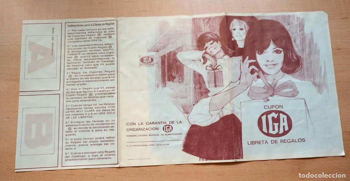 Otros art&iacute;culos de coleccionismo en papel: N 5 Cup&oacute;n IGA Libreta de regalos - Primera cadena mundial de alimentaci&oacute;n - Completo