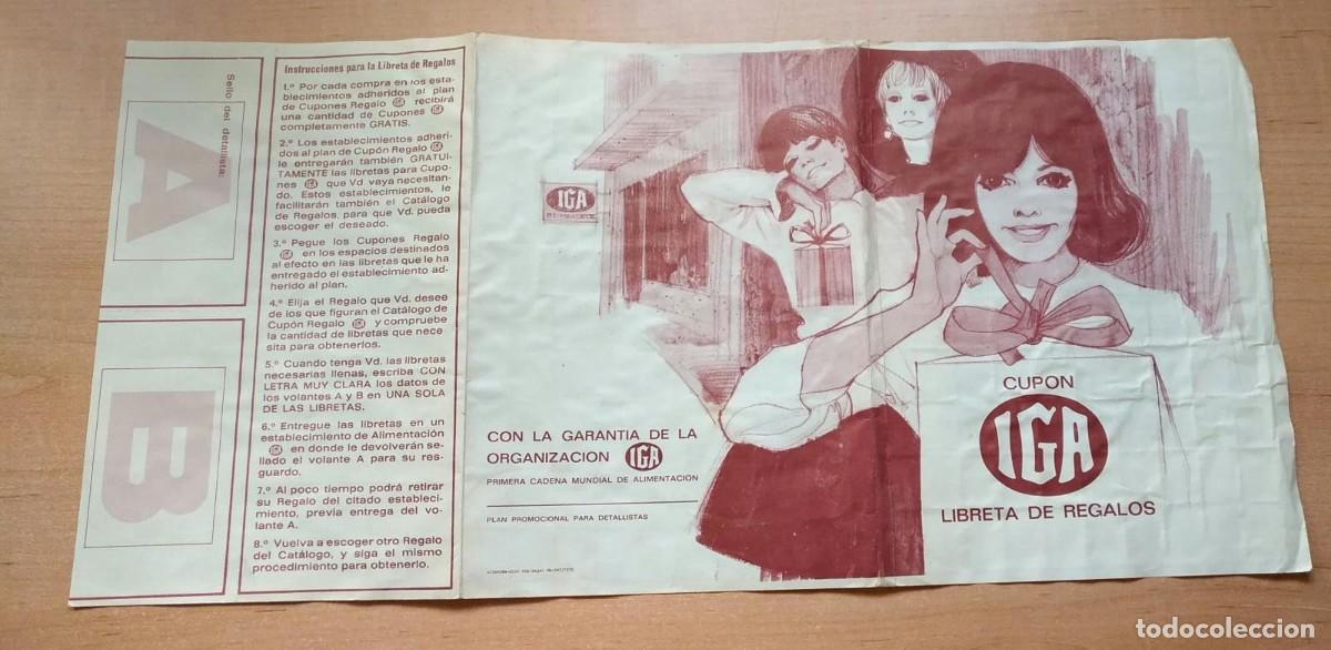 Otros art&iacute;culos de coleccionismo en papel: N 6 Cup&oacute;n IGA Libreta de regalos - Primera cadena mundial de alimentaci&oacute;n - Completo