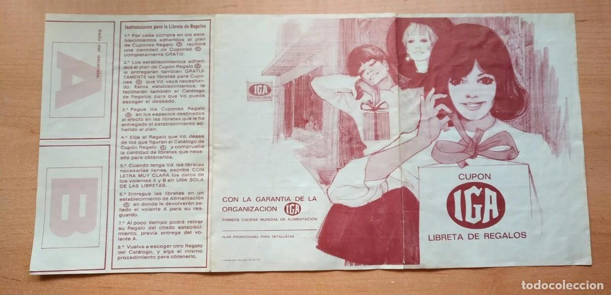 Otros art&iacute;culos de coleccionismo en papel: N 7 Cup&oacute;n IGA Libreta de regalos - Primera cadena mundial de alimentaci&oacute;n - Completo