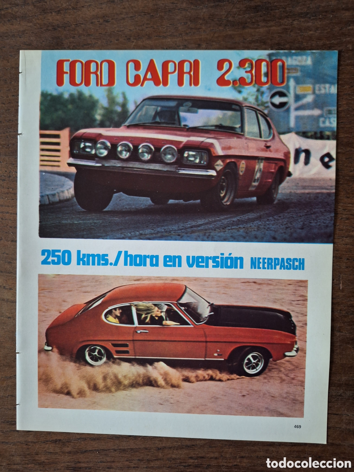 Paper Collecting Others: Reportaje ford capri 2.300