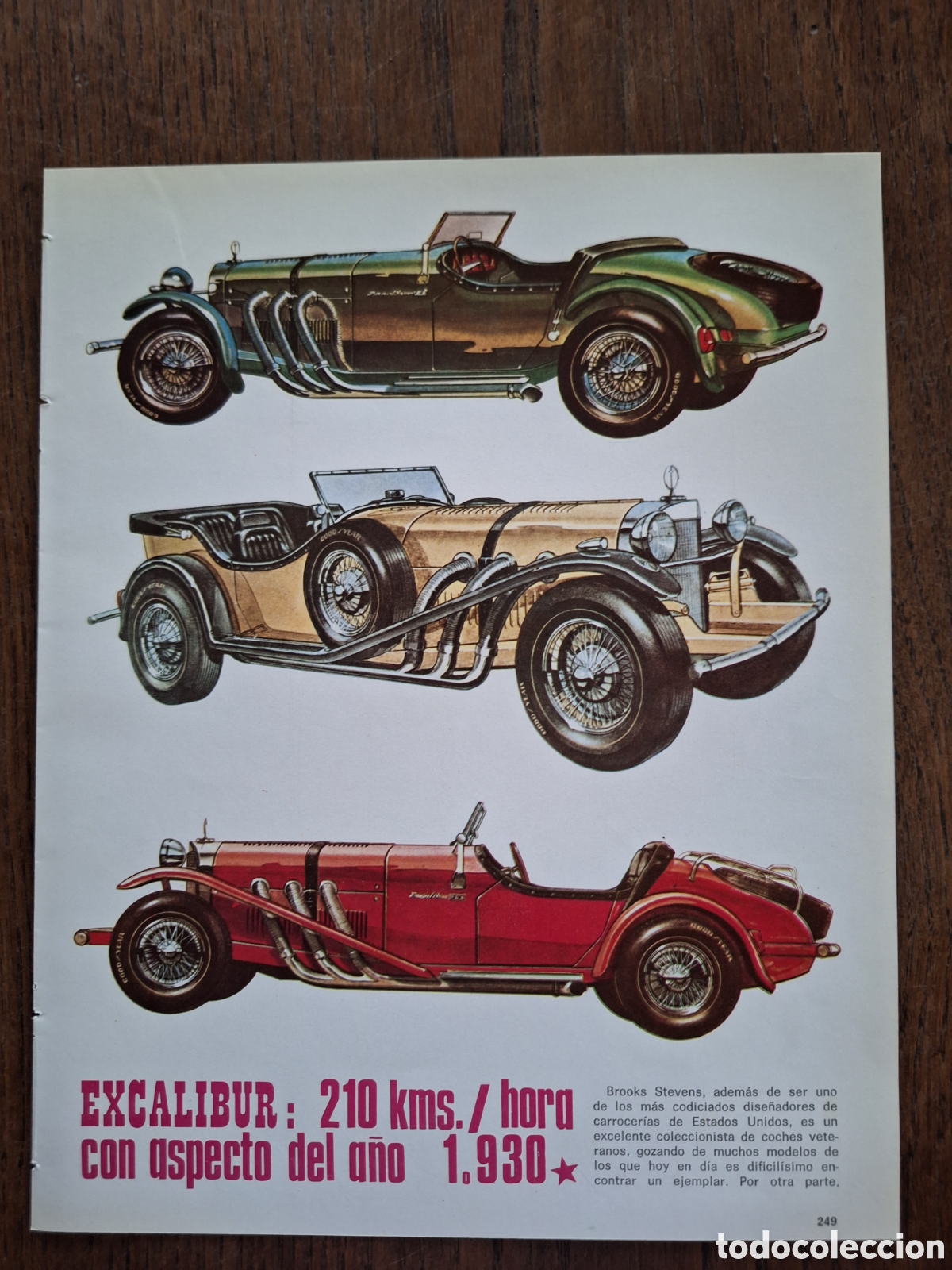 Collectionnisme Papier divers: Reportaje autom&oacute;vil mercedes benz excalibur