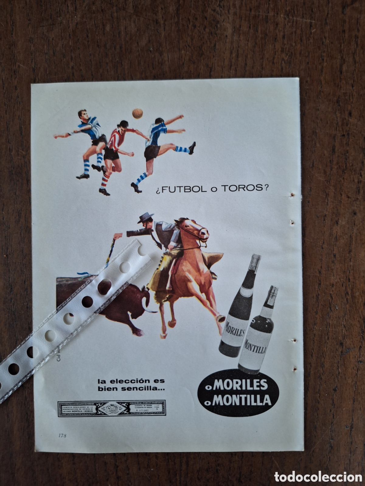 Sammelleidenschaft Andere Papierartikel: Publicidad bebida moriles montilla