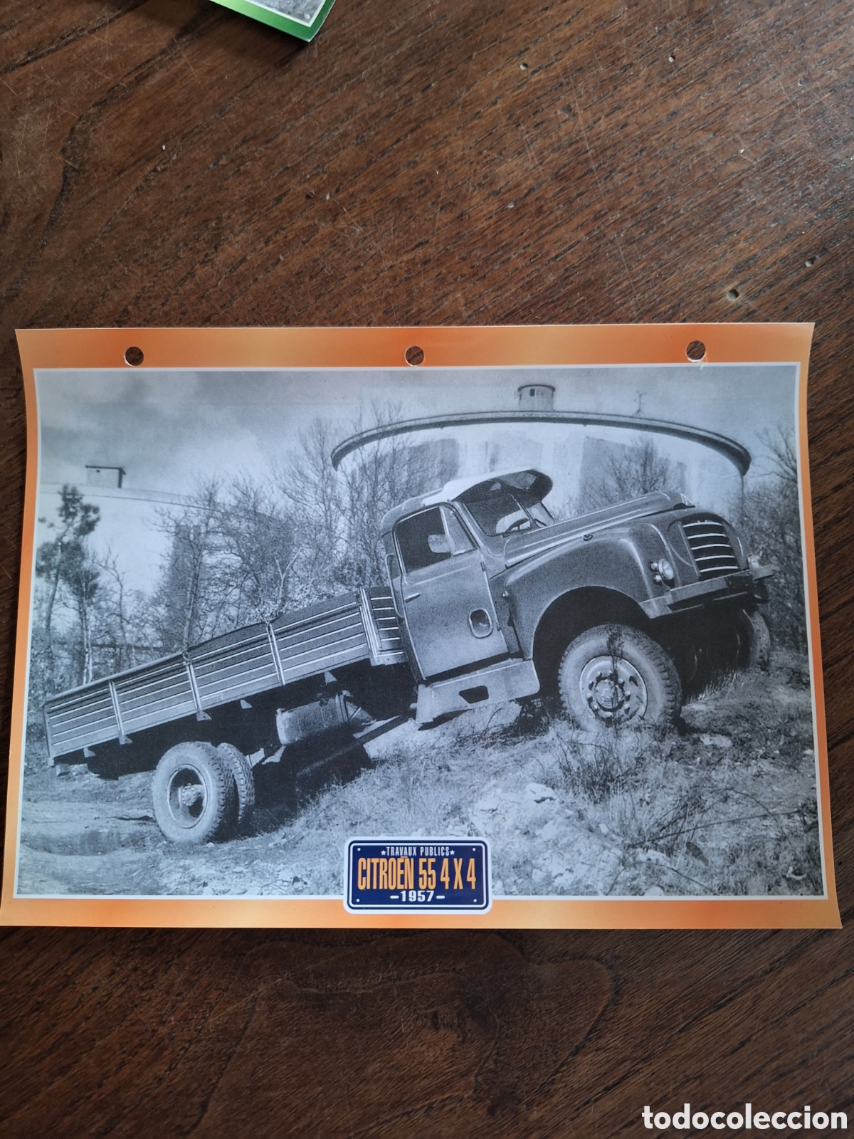 Paper Collecting Others: Ficha camion Citro&euml;n 55 4x4 de 1957