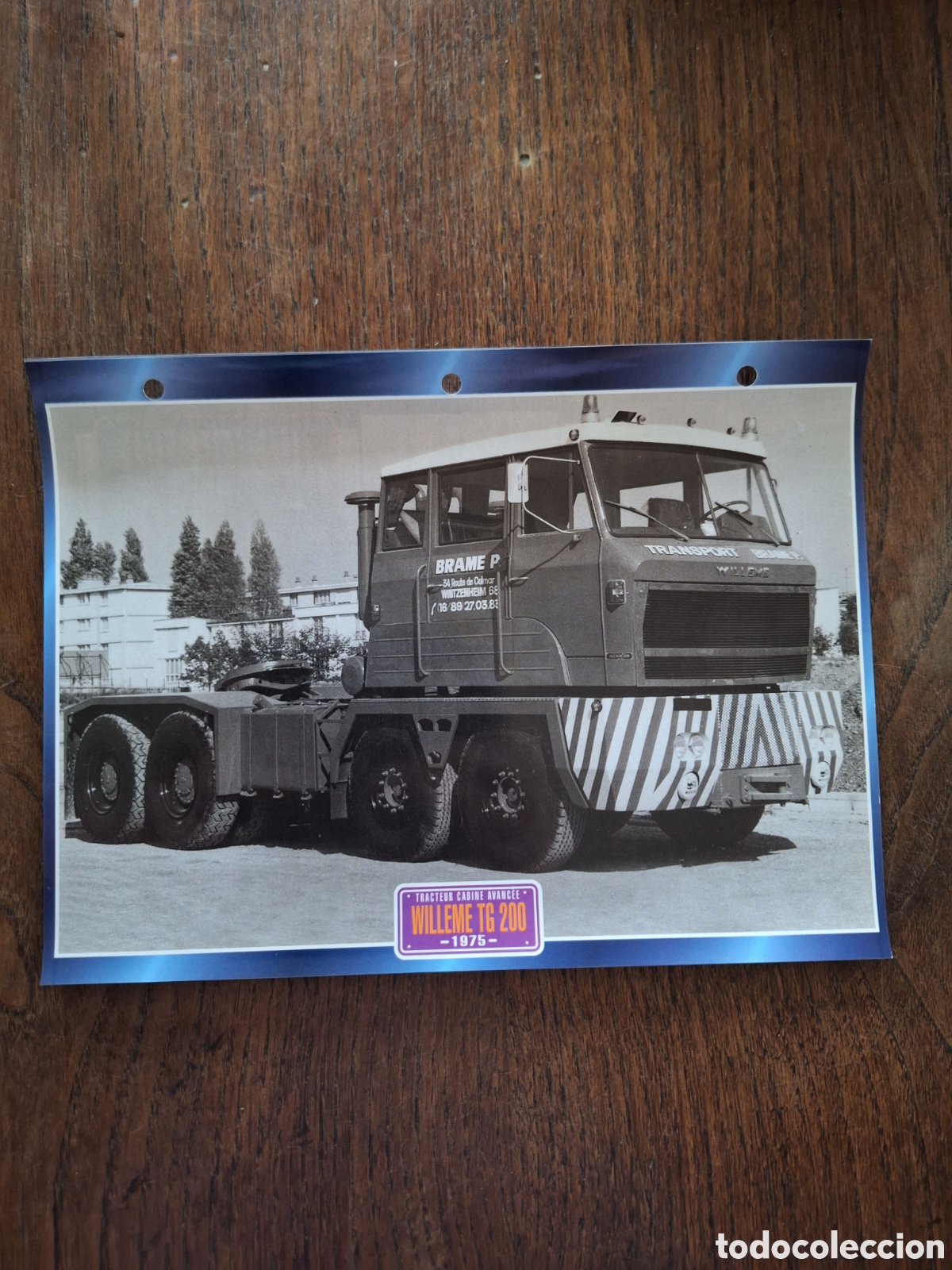 Paper Collecting Others: Ficha camion Willeme Tg 200 de 1975