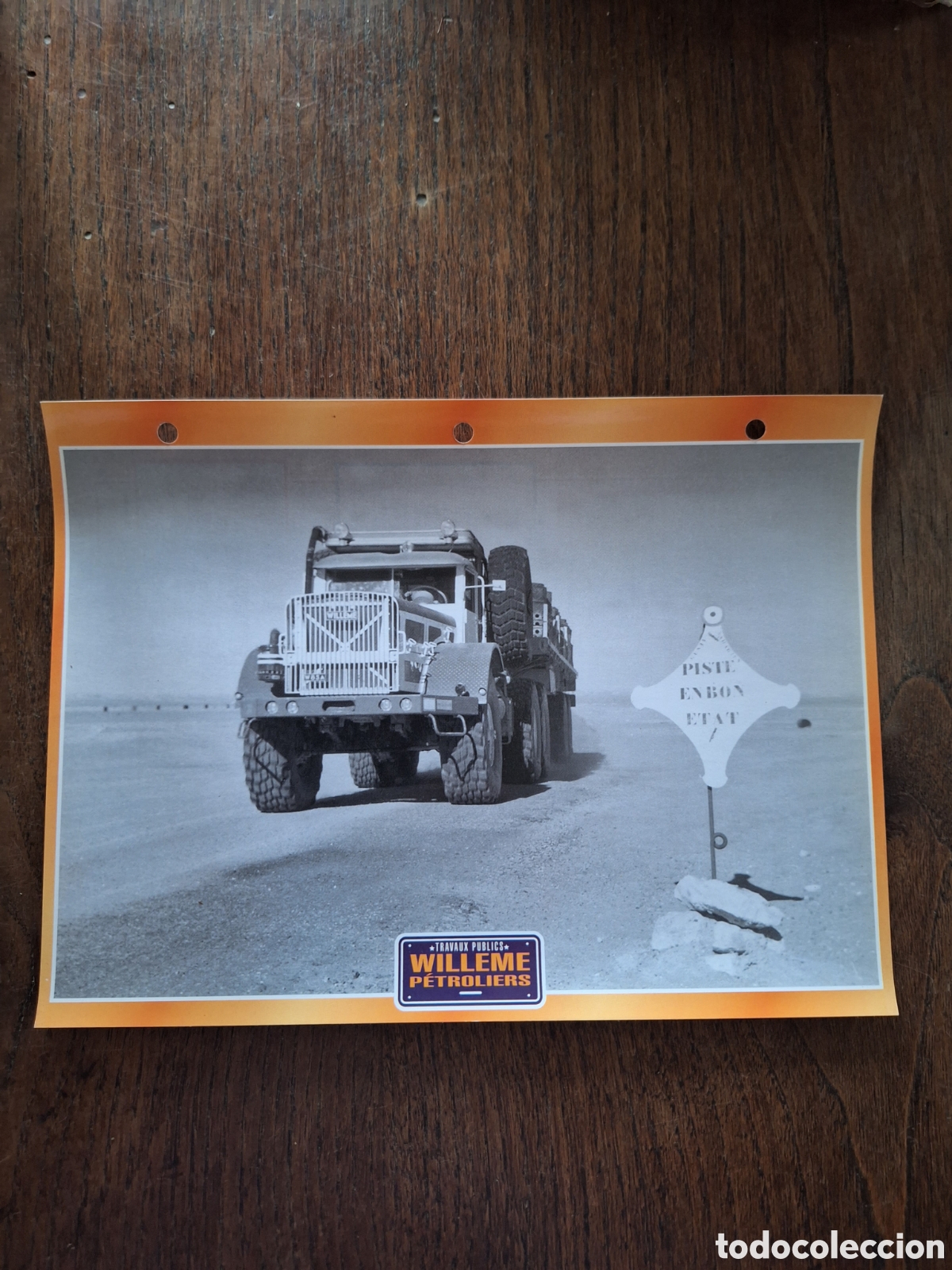 Paper Collecting Others: Ficha camion Willeme Petroliers