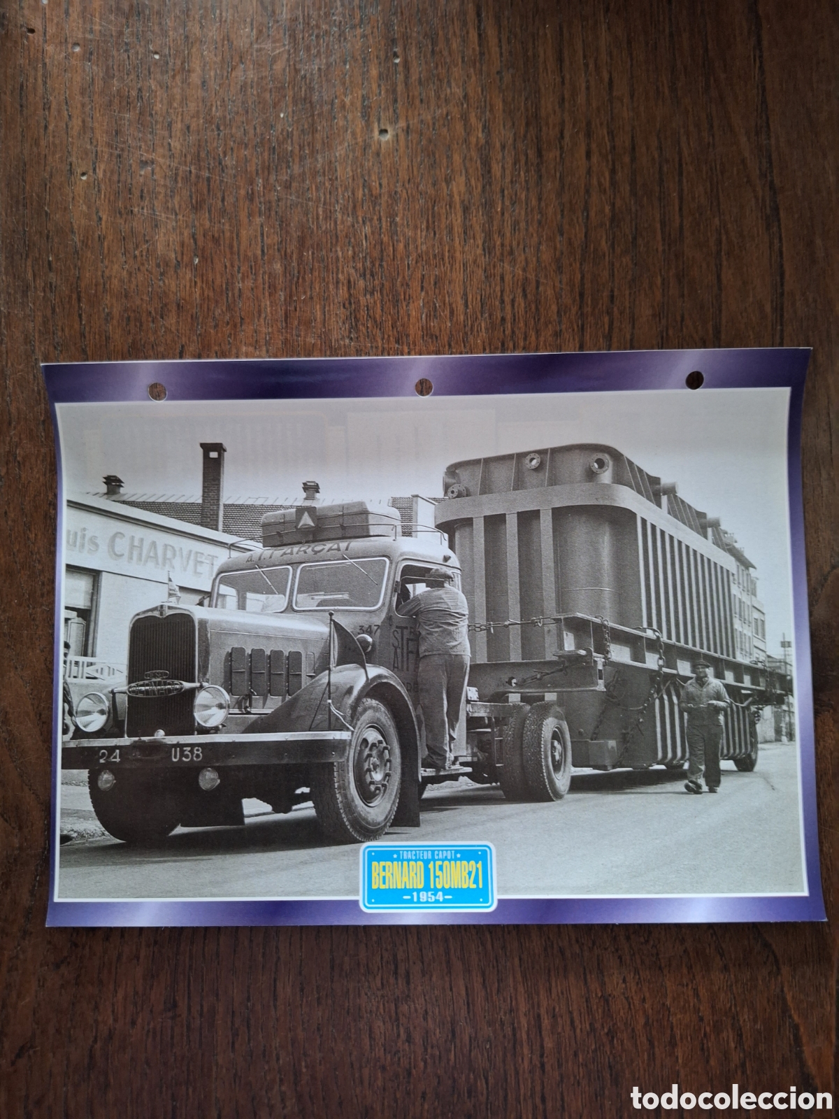 Paper Collecting Others: Ficha camion Bernard 150MB21 de 1954