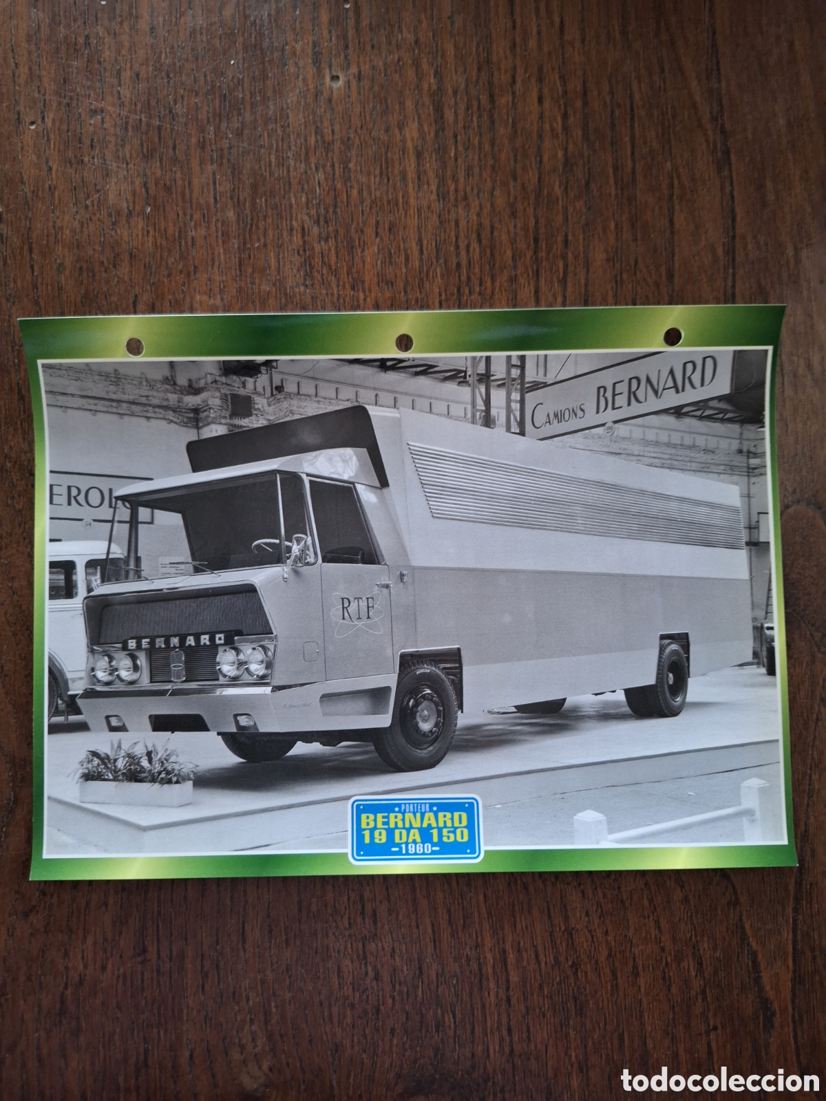 Paper Collecting Others: Ficha camion Bernard 19 Da 150 de 1960