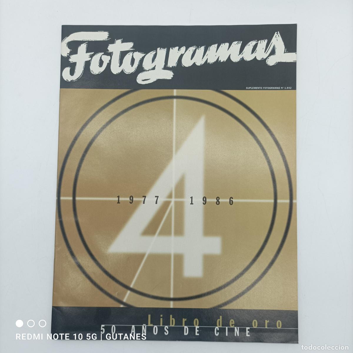 Sammelleidenschaft Andere Papierartikel: FOTOGRAMAS SUPLEMENTO LIBRO DE ORO 50 A&Ntilde;OS DE CINE N.4