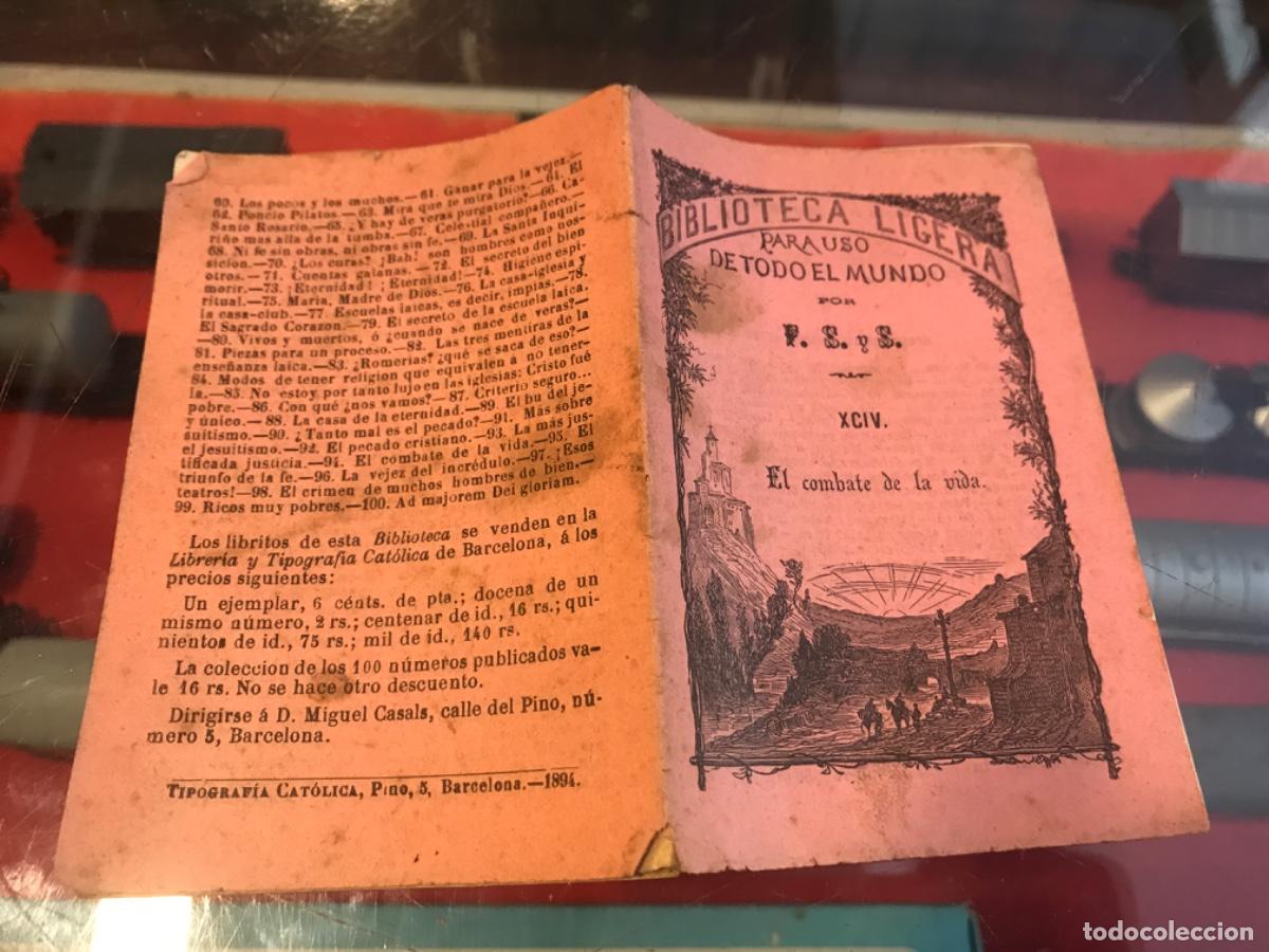 Collectionnisme Papier divers: BIBLIOTECA LIGERA N&ordm; 84. EL COMBATE DE LA VIDA POR F.S. y S. 1894