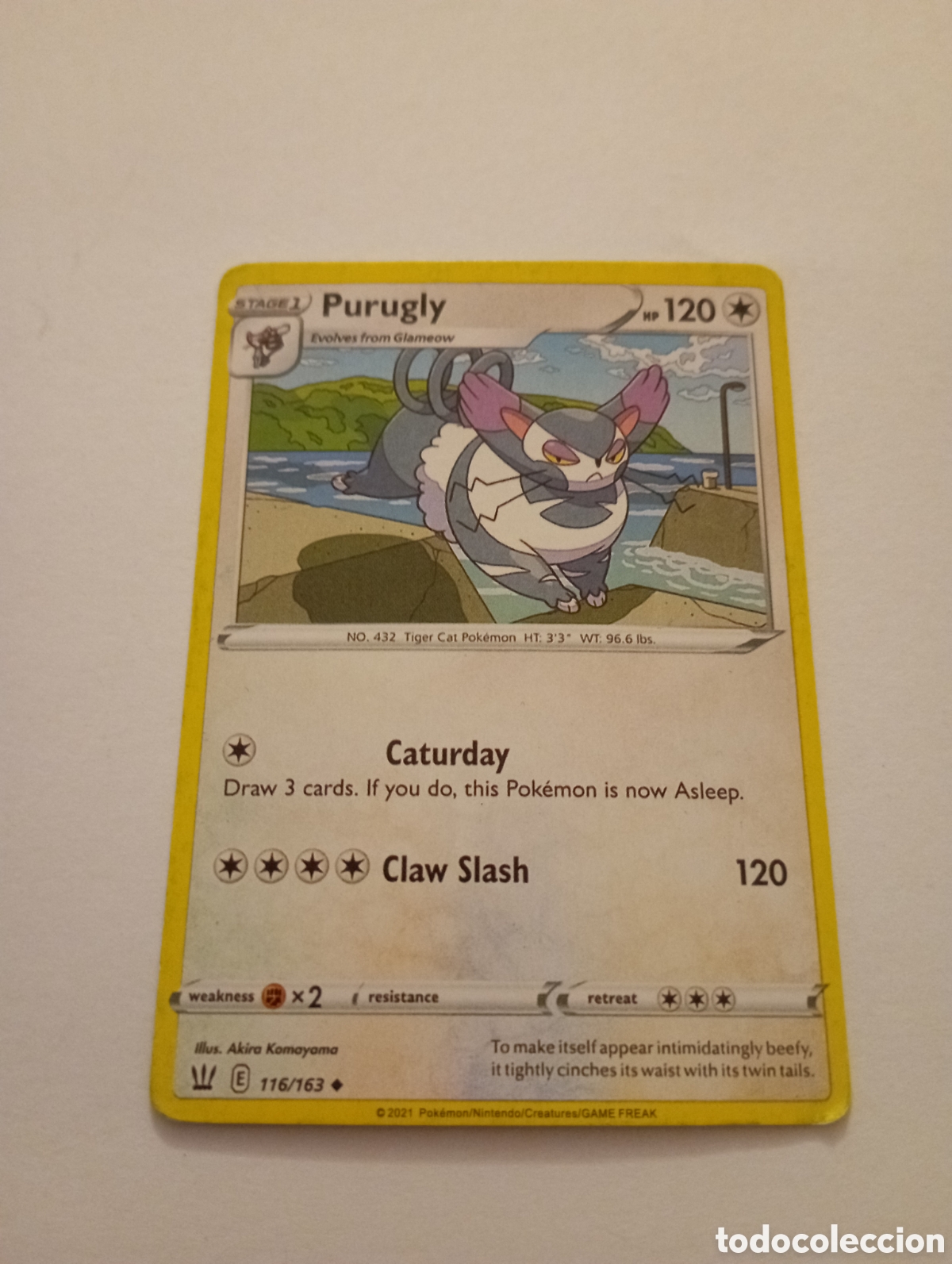 Otros Art&iacute;culos de Coleccionismo en Papel: PURUGLY POKEMON CARD CARTA POKEMON