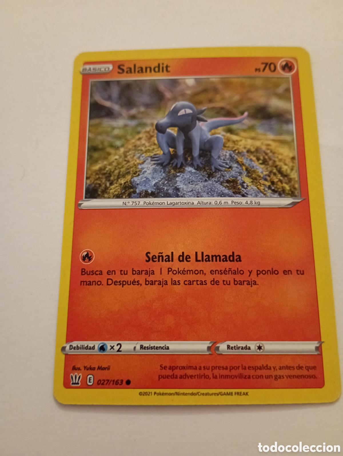 Otros Art&iacute;culos de Coleccionismo en Papel: SALANDIT POKEMON CARD CARTA POKEMON