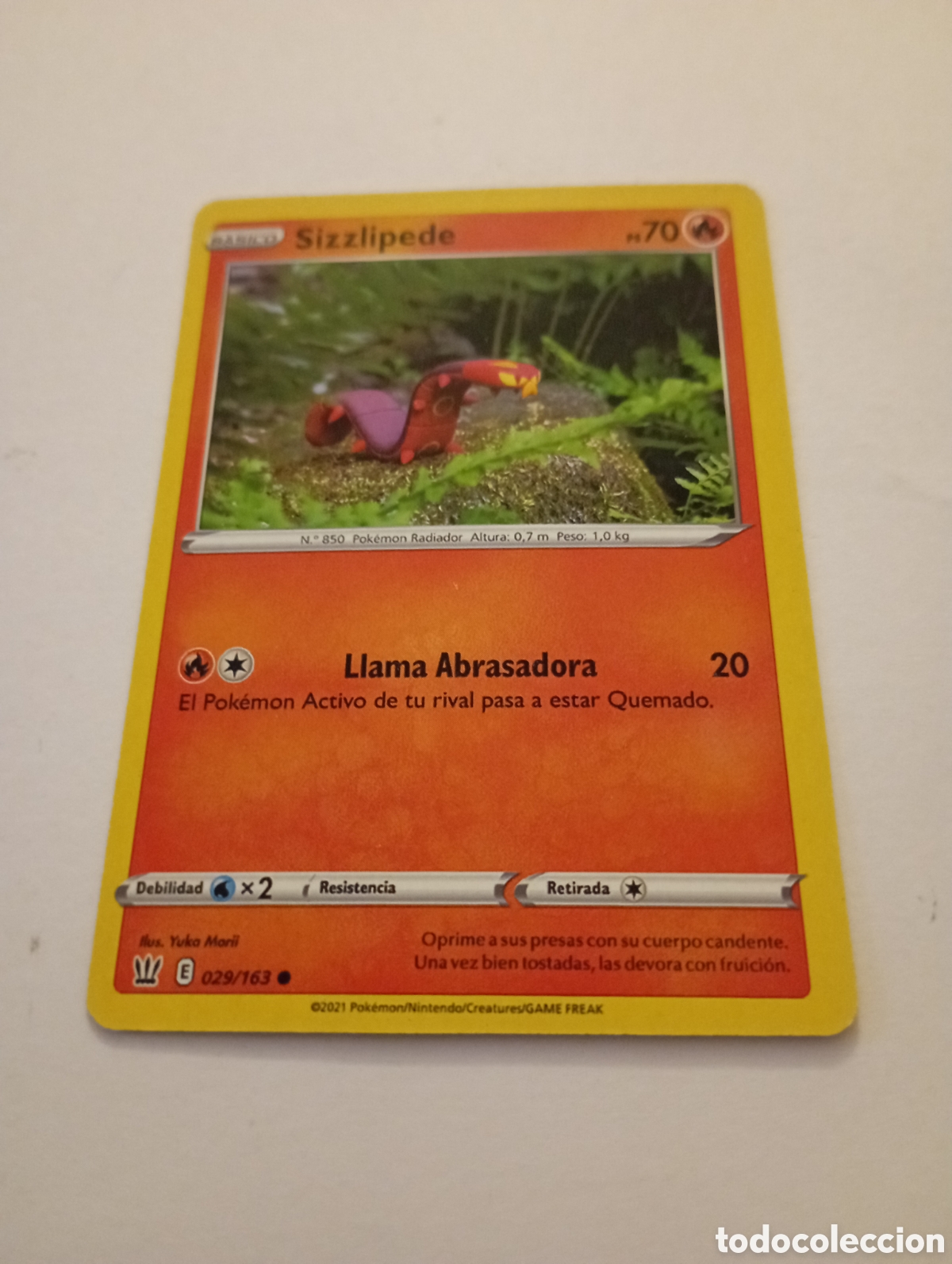 Otros Art&iacute;culos de Coleccionismo en Papel: SIZZLIPEDE POKEMON CARD CARTA POKEMON