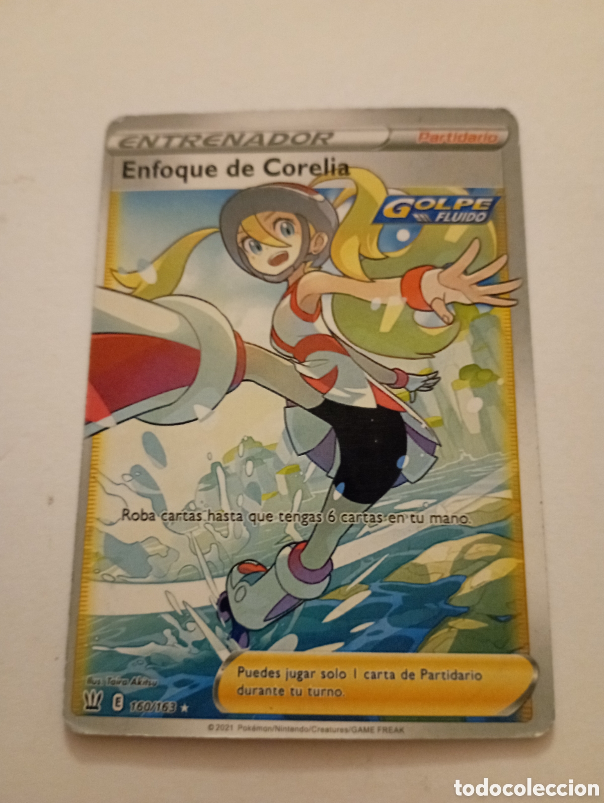 Otros Art&iacute;culos de Coleccionismo en Papel: ENTRENADOR ENFOQUE DE CORELIA POKEMON CARD CARTA POKEMON