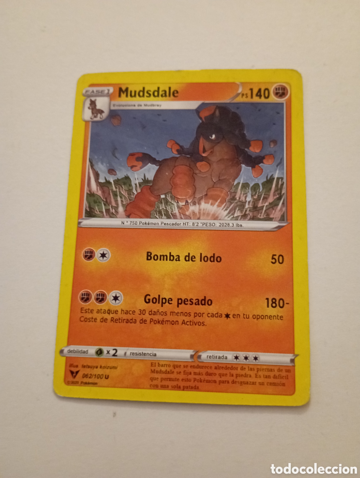 Otros Art&iacute;culos de Coleccionismo en Papel: MUDSDALE POKEMON CARD CARTA POKEMON