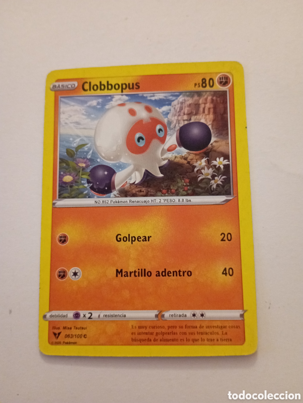 Otros Art&iacute;culos de Coleccionismo en Papel: CLOBBOPUS POKEMON CARD CARTA POKEMON