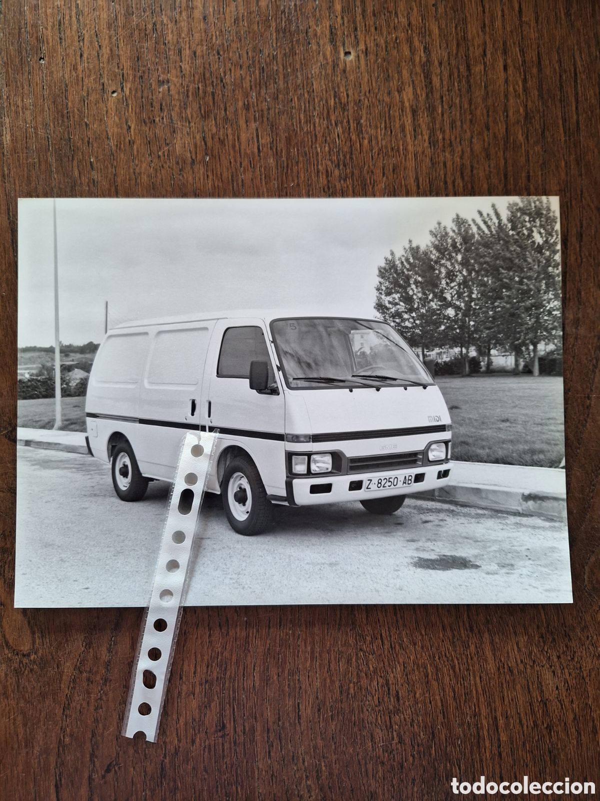 Sammelleidenschaft Andere Papierartikel: Fotograf&iacute;a furgoneta GME Midi Opel