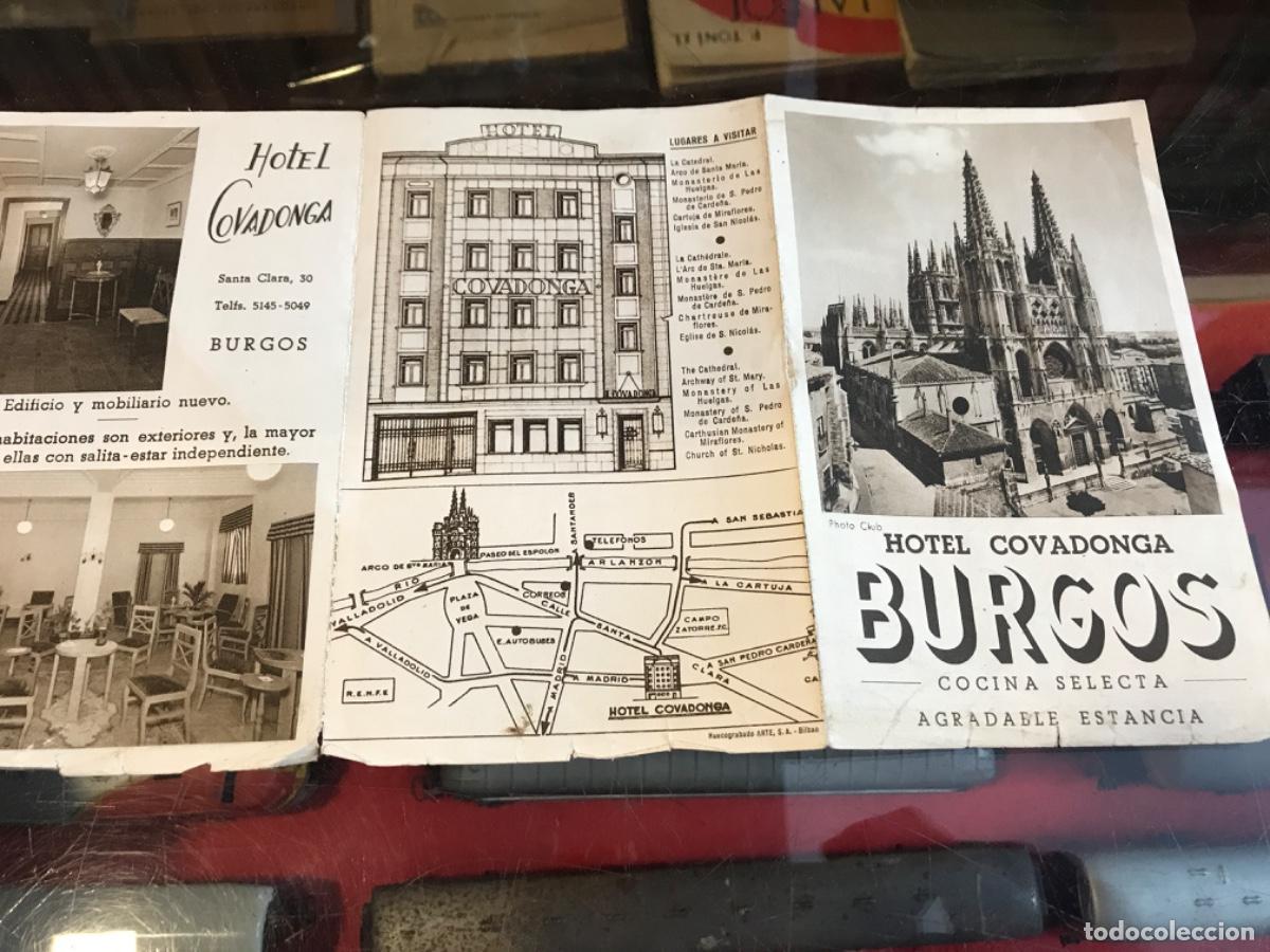 Collectionnisme Papier divers: HOTEL COVADONGA EN BURGOS. COCINA SELECTA. TR&Iacute;PTICO. MEDIDAS ABIERTO: 31 X 16CM