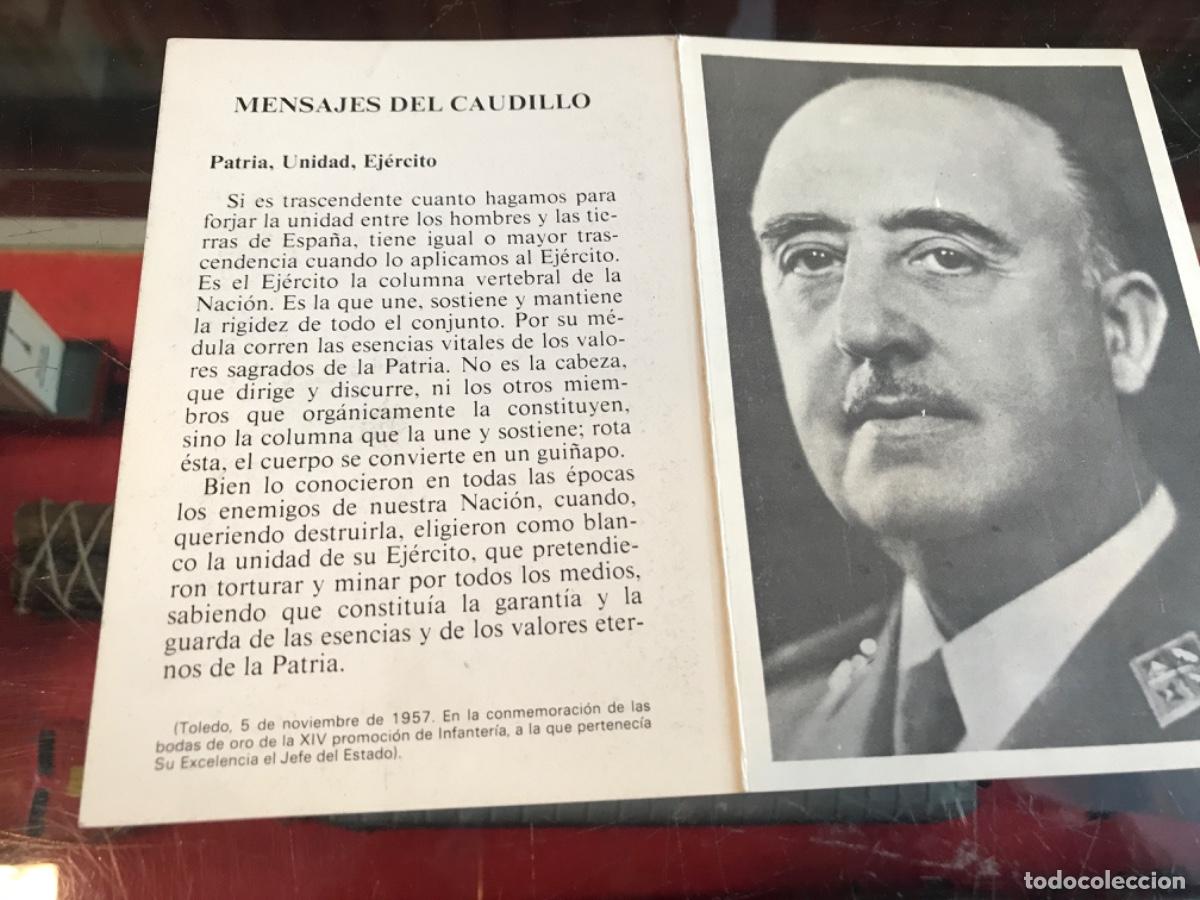 Collectionnisme Papier divers: MENSAJES DEL CAUDILLO. PATRIA, UNIDAD, EJ&Eacute;RCITO. FUNDACI&Oacute;N FRANCISCO FRANCO RUEGA...