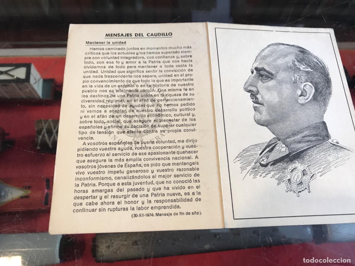 Paper Collecting Others: MENSAJES DEL CAUDILLO. MANTENER LA UNIDAD. FUNDACI&Oacute;N FRANCISCO FRANCO RUEGA...