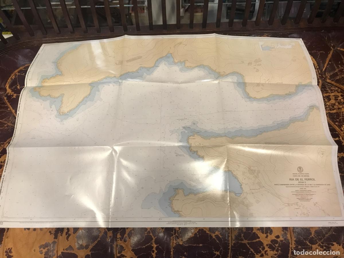 Sammelleidenschaft Andere Papierartikel: MAPA. R&Iacute;A DE FERROL. ENTRADA DE LA R&Iacute;A Y ENSENADA DE LAGE. OC&Eacute;ANO ATL&Aacute;NTICO NORTE