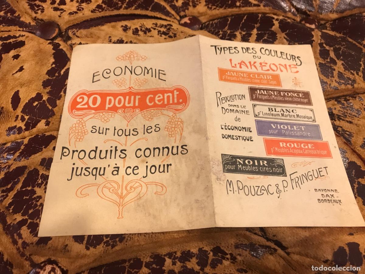 Collectionnisme Papier divers: TYPES DES COULEURS DU LAK&Eacute;ONE. POUZAC & FRINGUET. BAYONNE DAX BORDEAUX. 19 X 14CM
