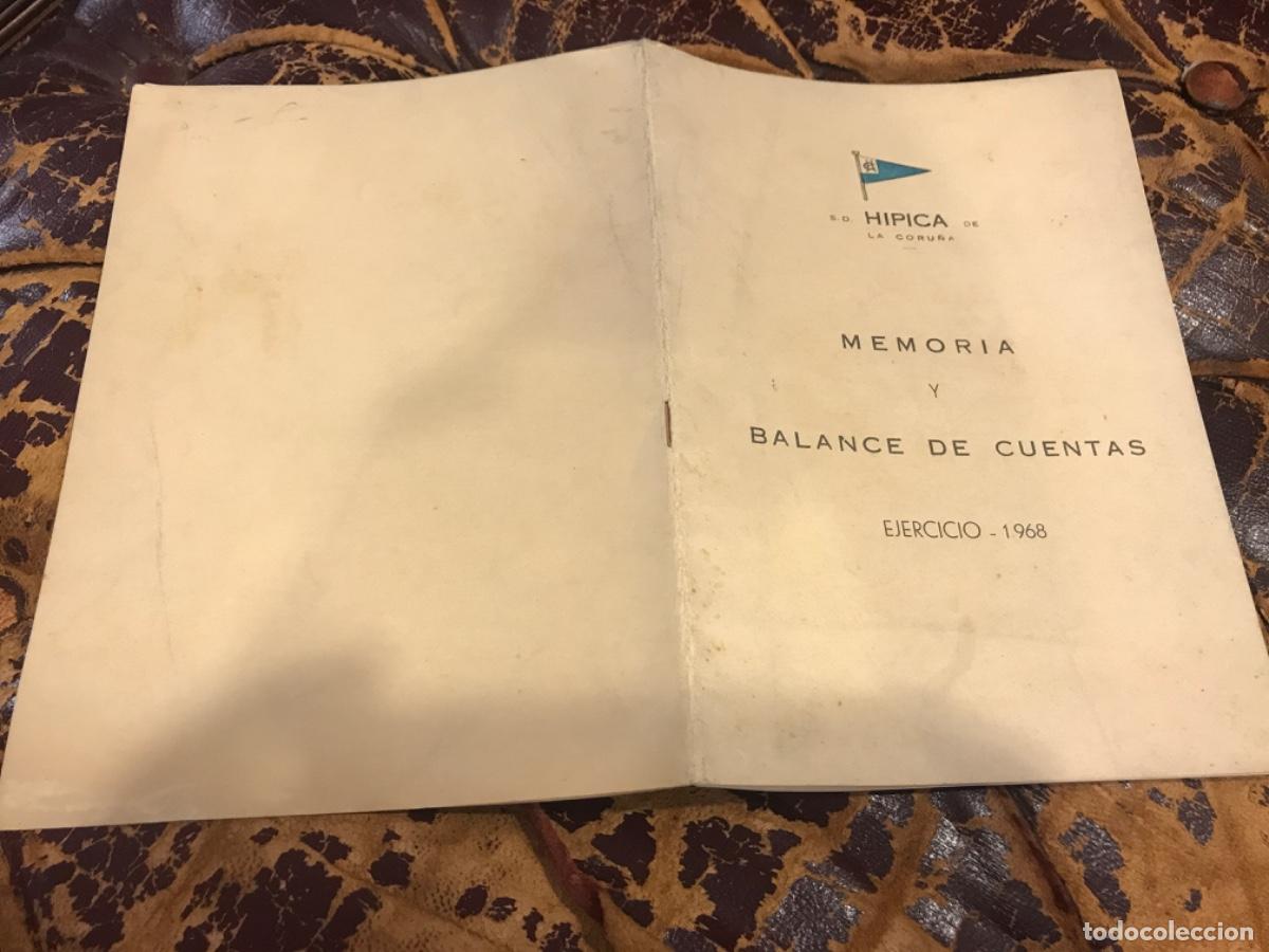 Sammelleidenschaft Andere Papierartikel: S.D. H&Iacute;PICA DE LA CORU&Ntilde;A. MEMORIA Y BALANCE DE CUENTAS. 1968