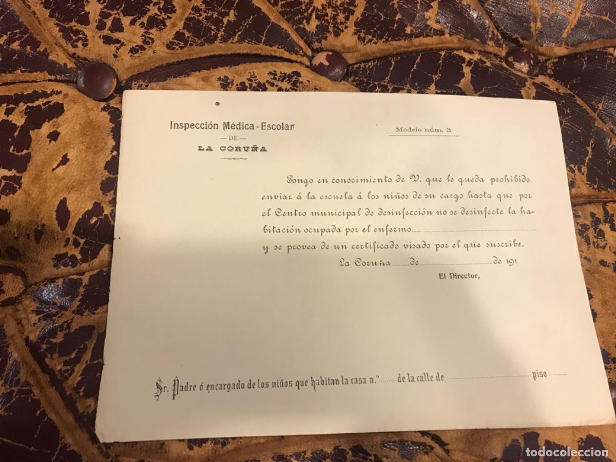 Outros artigos de papel: INSPECCI&Oacute;N M&Eacute;DICA-ESCOLAR DE CORU&Ntilde;A. 191...