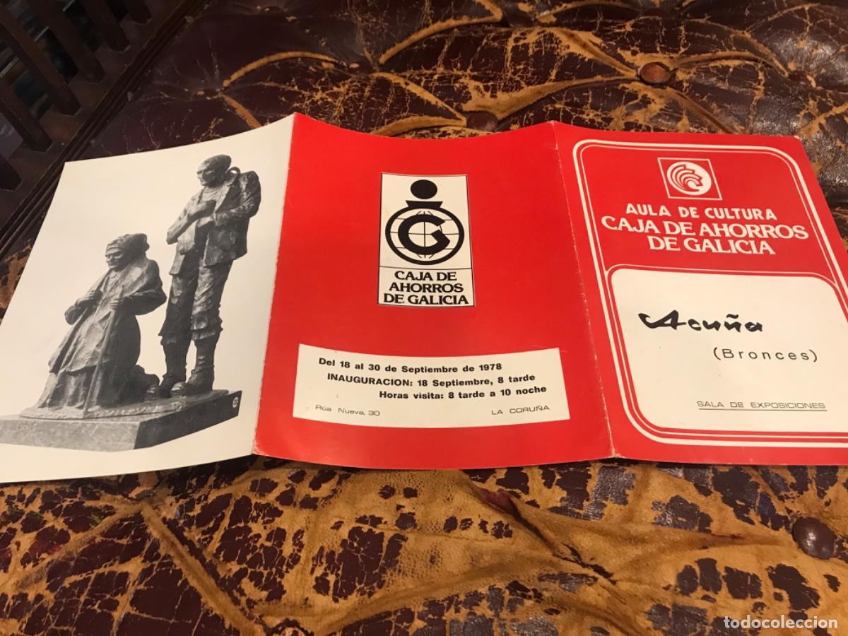 Collectionnisme Papier divers: PROGRAMA. TR&Iacute;PTICO. CAJA DE AHORROS DE GALICIA. ACU&Ntilde;A (BRONCES) 1978