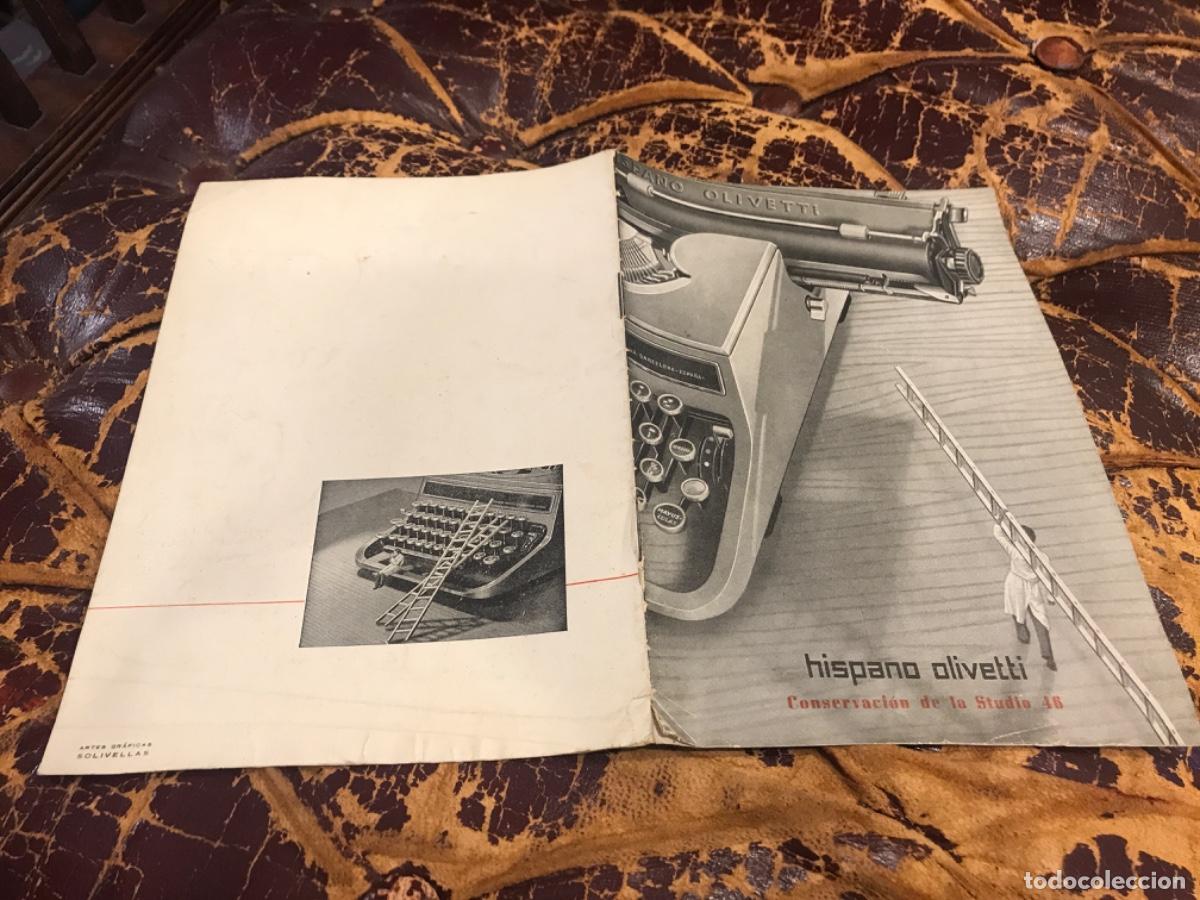 Paper Collecting Others: CONSERVACI&Oacute;N DE LA M&Aacute;QUINA DE ESCRIBIR STUDIO 46. HISPANO OLIVETTI