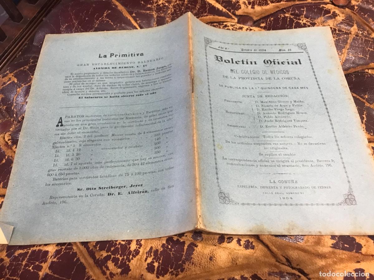 Outros artigos de papel: BOLET&Iacute;N OFICIAL DEL COLEGIO DE M&Eacute;DICOS DE LA PROVINCIA DE LA CORU&Ntilde;A. N&ordm; 35. A&Ntilde;O 1904
