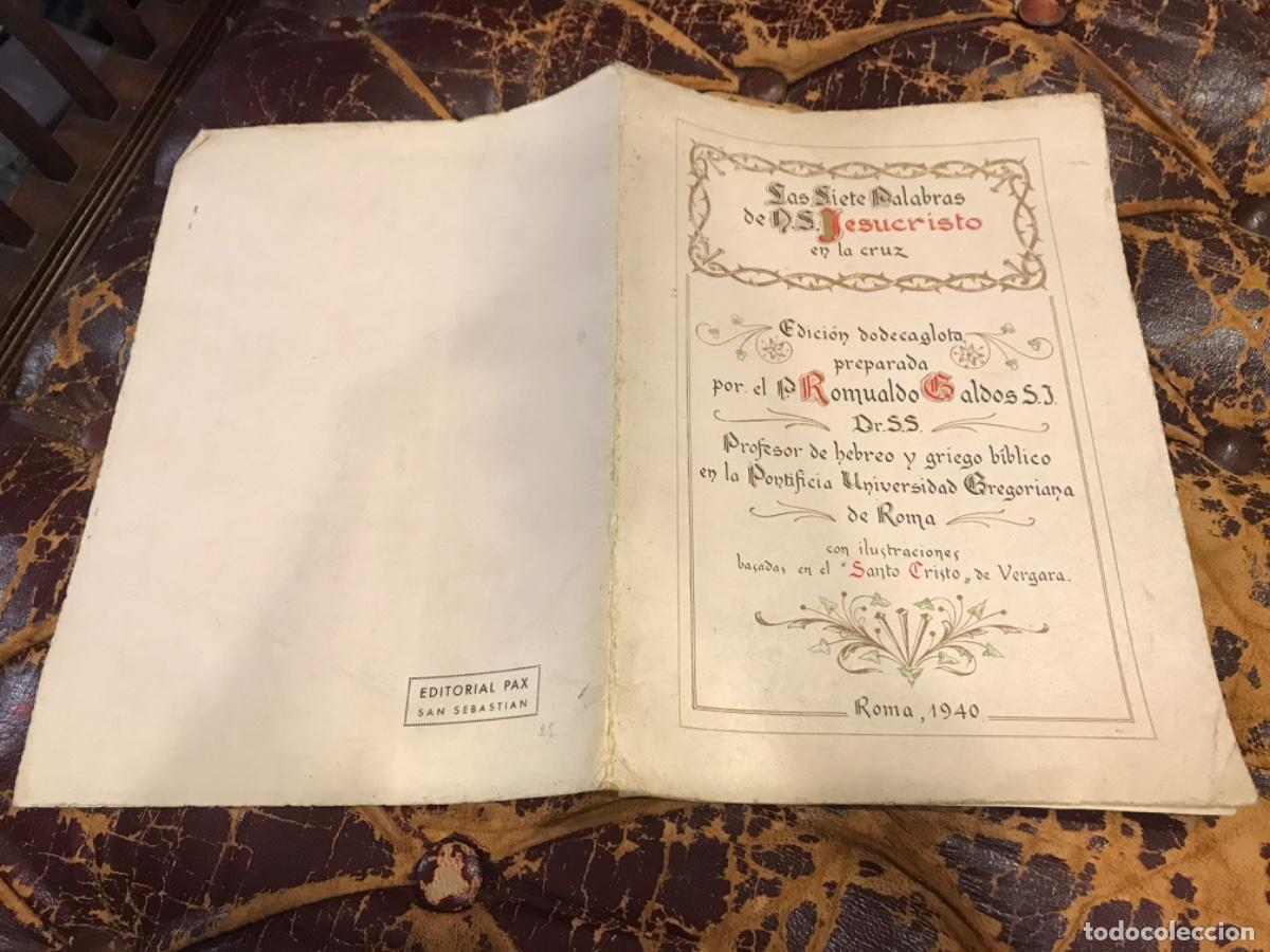 Collectionnisme Papier divers: LAS SIETE PALABRAS DE JESUCRISTO EN LA CRUZ. EDICI&Oacute;N DODECAGLOTA POR ROMUALDO... 1940, ROMA