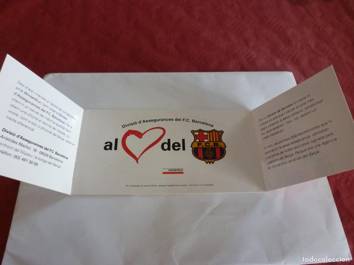 Sammelleidenschaft Andere Papierartikel: (BTA)PUBLICIDAD SEGUROS DEL F.C.BARCELONA -BAR&Ccedil;A- EN CATAL&Aacute;N