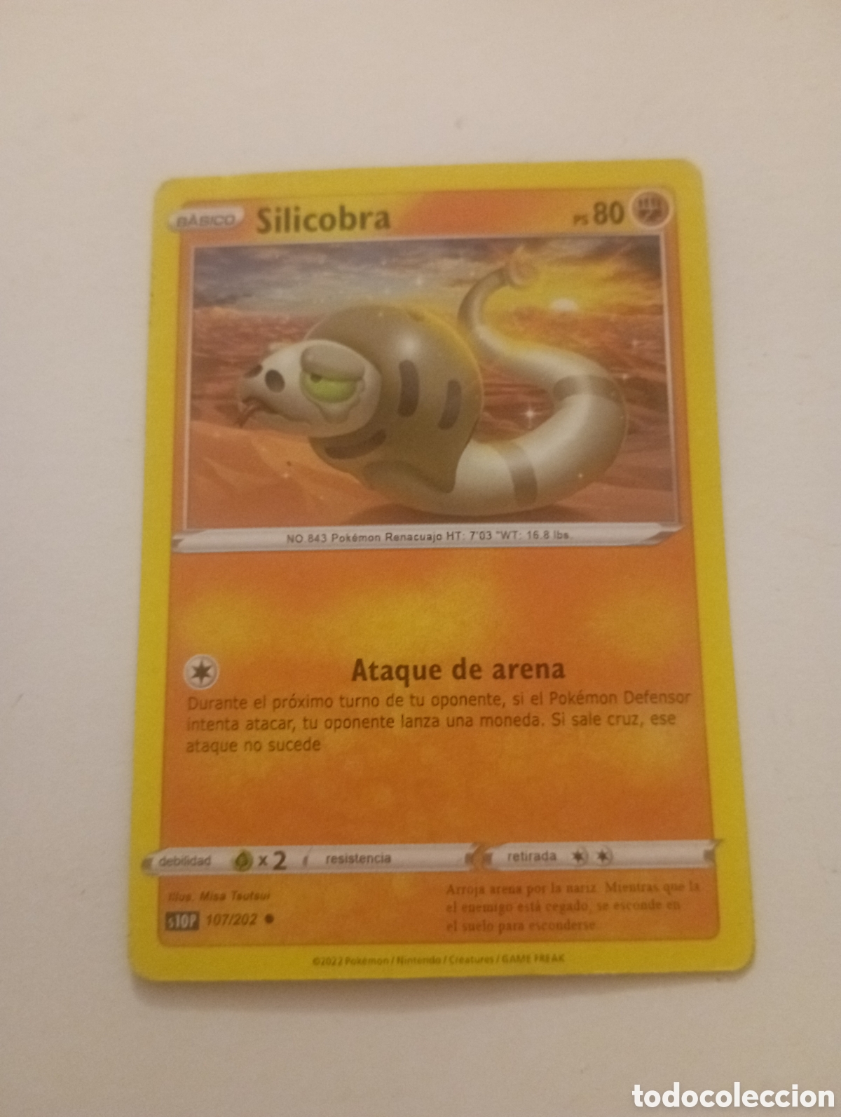 Otros Art&iacute;culos de Coleccionismo en Papel: SILICOBRA POKEMON CARD CARTA POKEMON