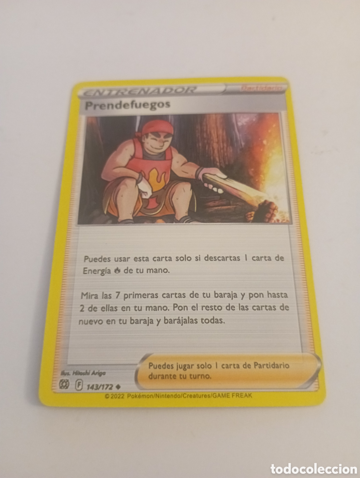 Otros Art&iacute;culos de Coleccionismo en Papel: ENTRENADOR PRENDEFUEGOS POKEMON CARD CARTA POKEMON