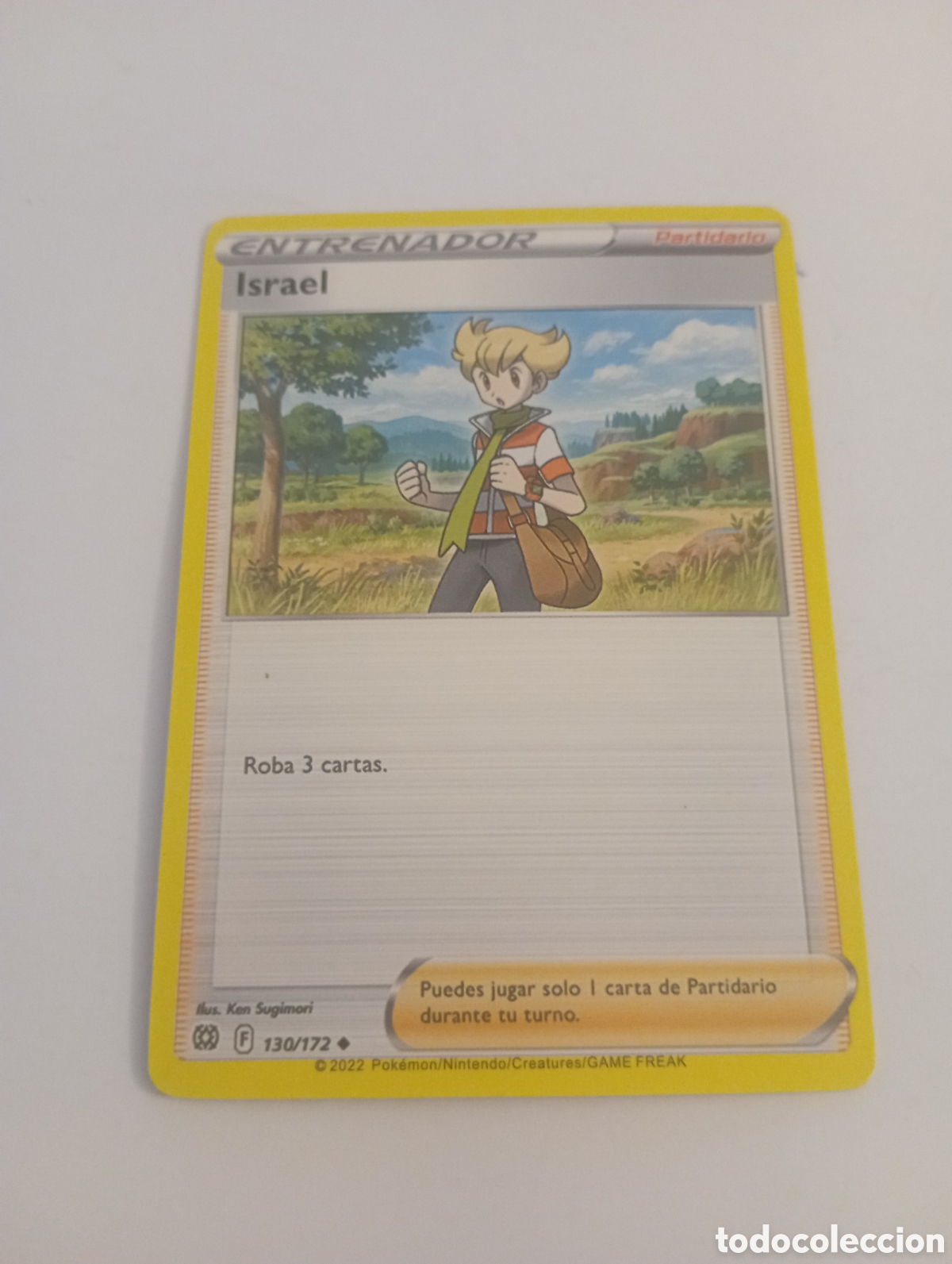 Otros Art&iacute;culos de Coleccionismo en Papel: ENTRENADOR ISRAEL POKEMON CARD CARTA POKEMON