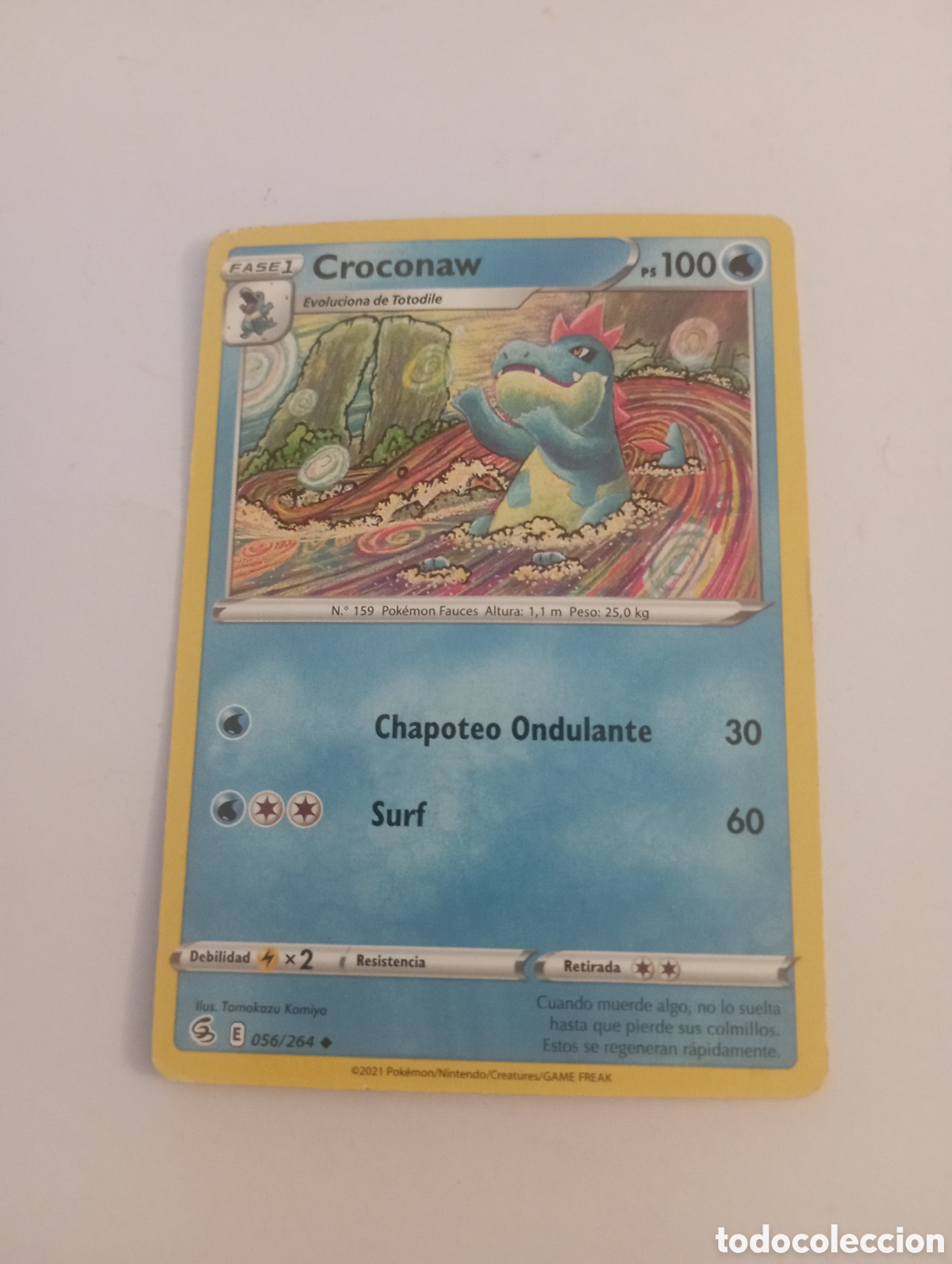 Otros Art&iacute;culos de Coleccionismo en Papel: CROCONAW POKEMON CARD CARTA POKEMON