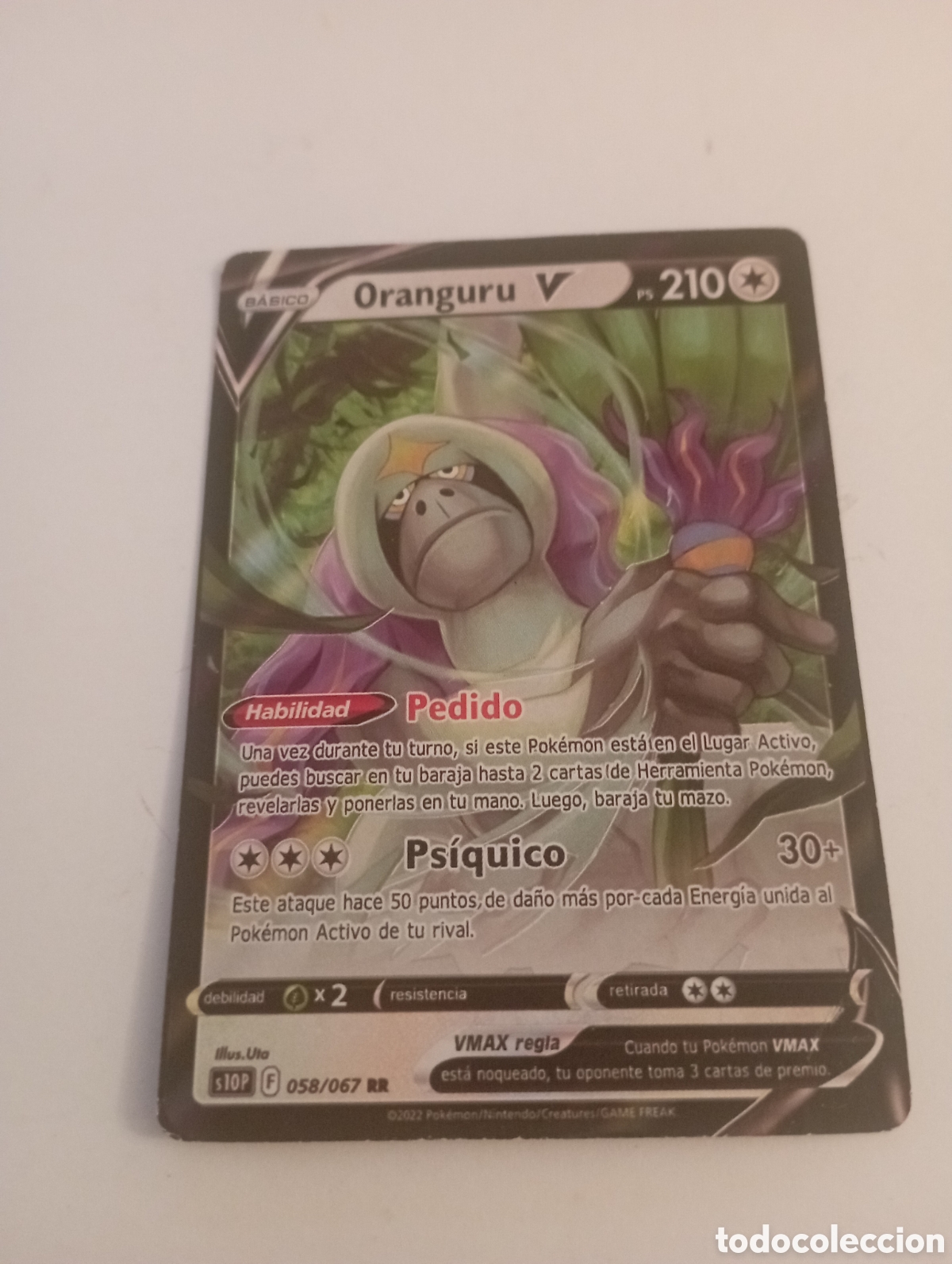 Otros Art&iacute;culos de Coleccionismo en Papel: ORANGURU V POKEMON CARD CARTA POKEMON