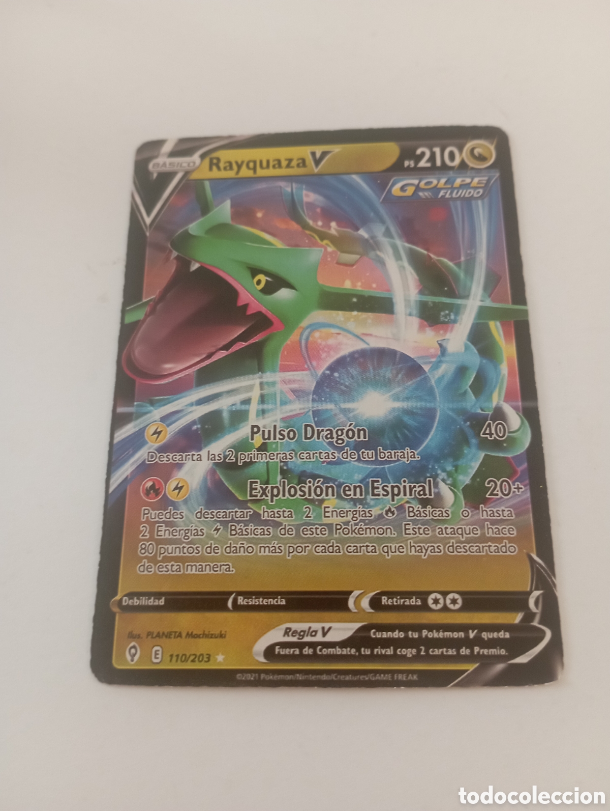 Otros Art&iacute;culos de Coleccionismo en Papel: RAYQUAZA V POKEMON CARD CARTA POKEMON