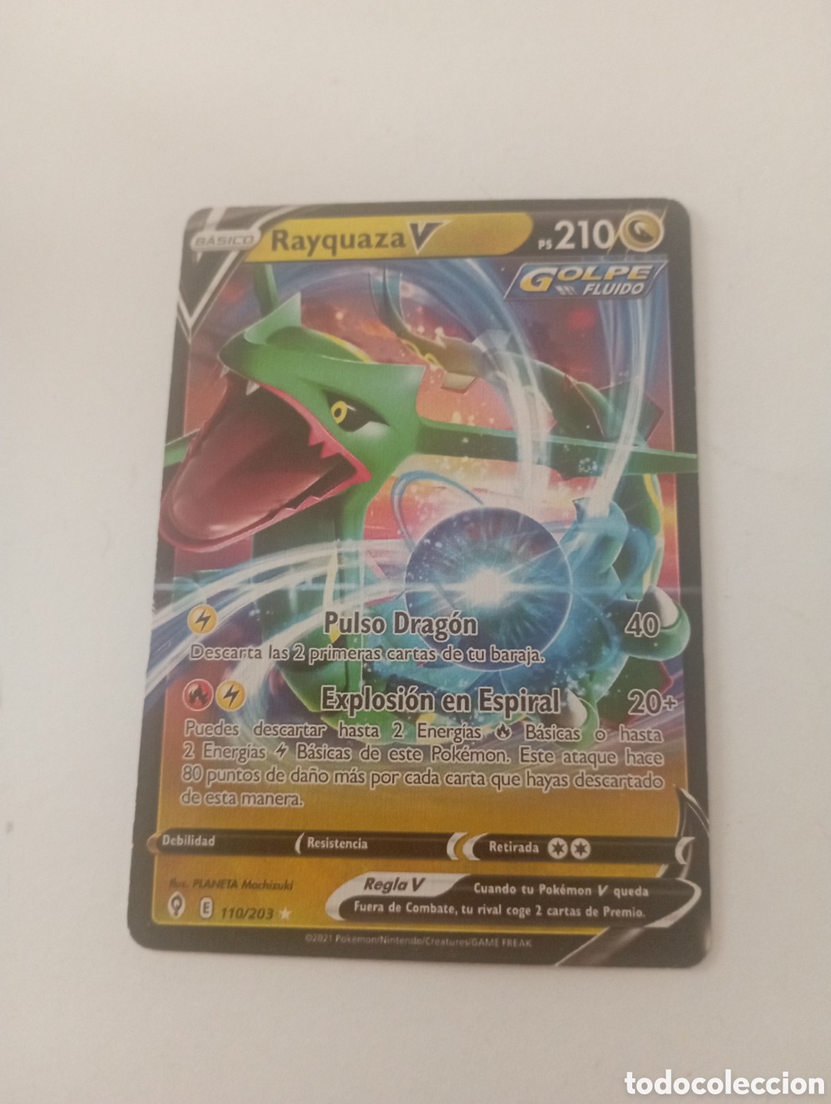 Otros Art&iacute;culos de Coleccionismo en Papel: RAYQUAZA V POKEMON CARD CARTA POKEMON