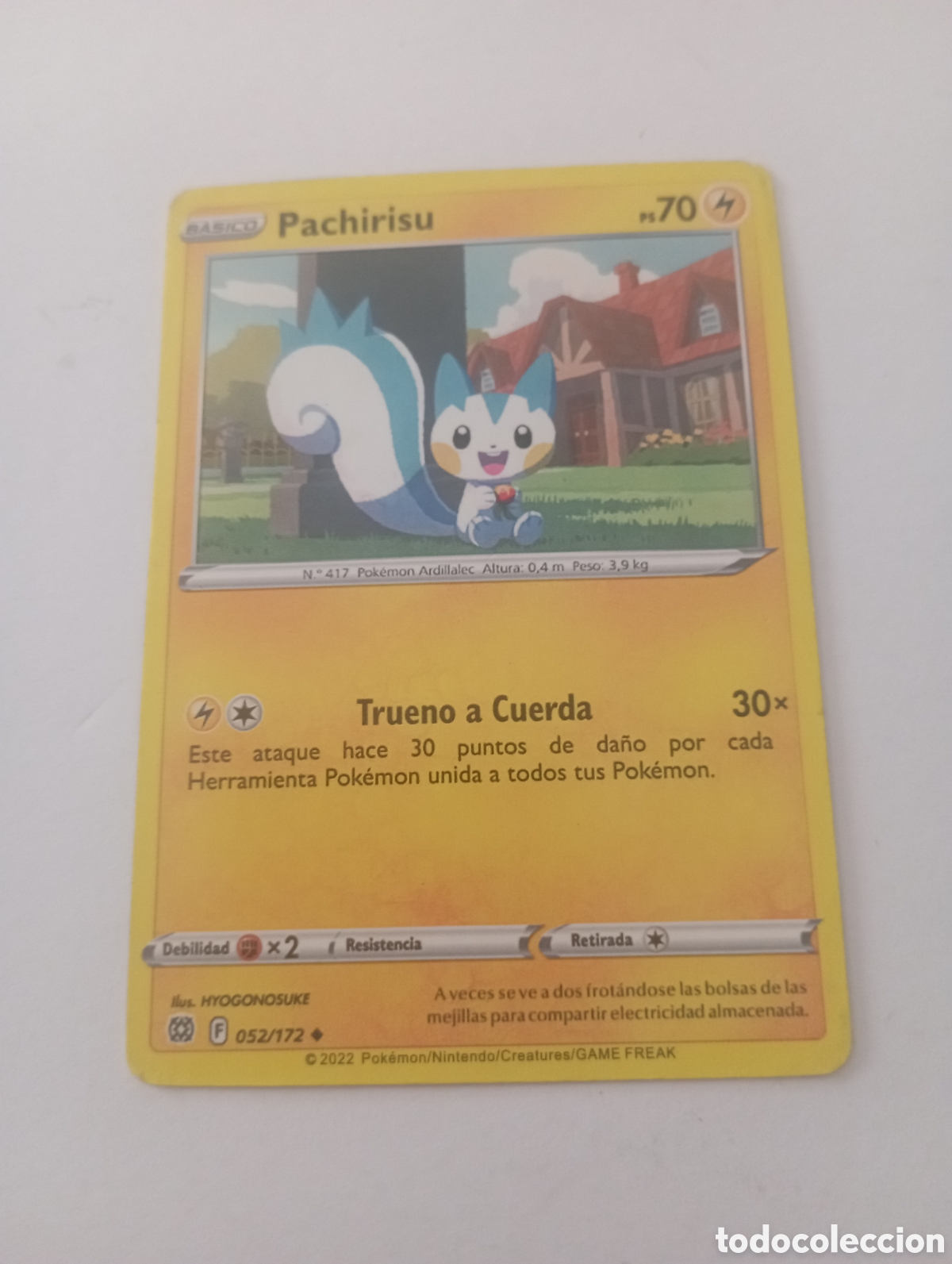 Otros Art&iacute;culos de Coleccionismo en Papel: PACHIRISU POKEMON CARD CARTA POKEMON