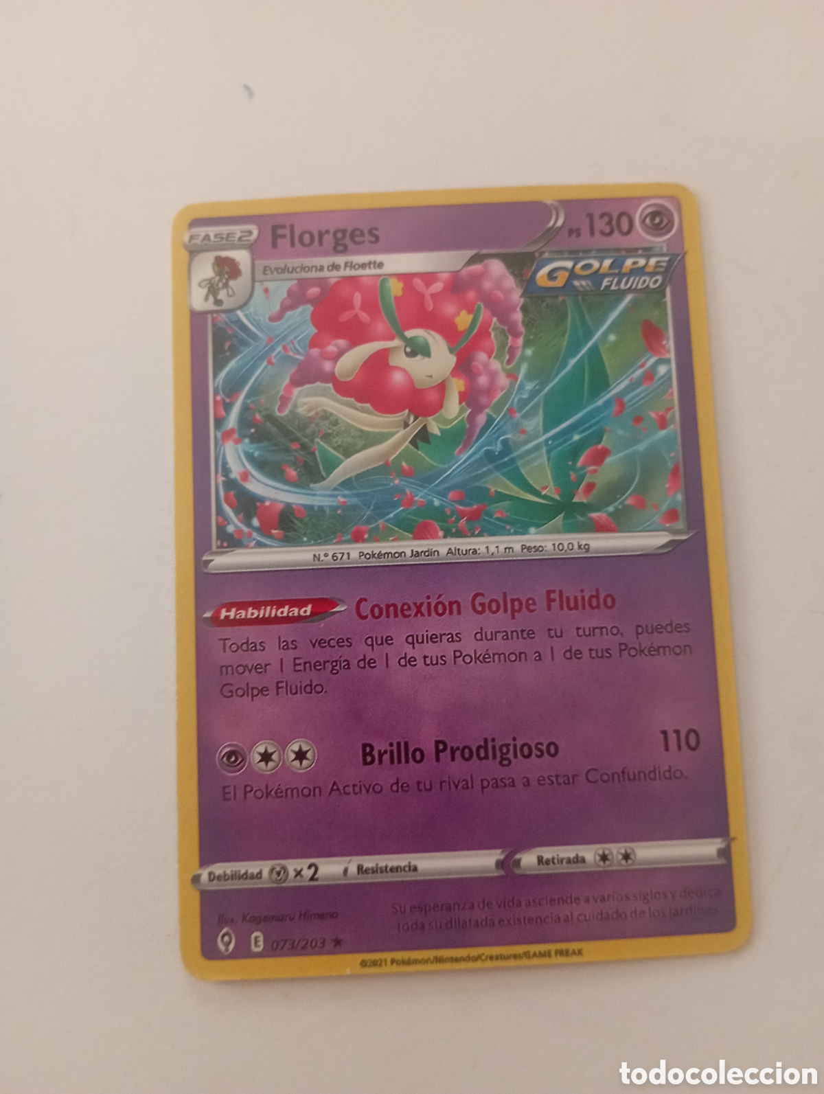 Otros Art&iacute;culos de Coleccionismo en Papel: FLORGES POKEMON CARD CARTA POKEMON