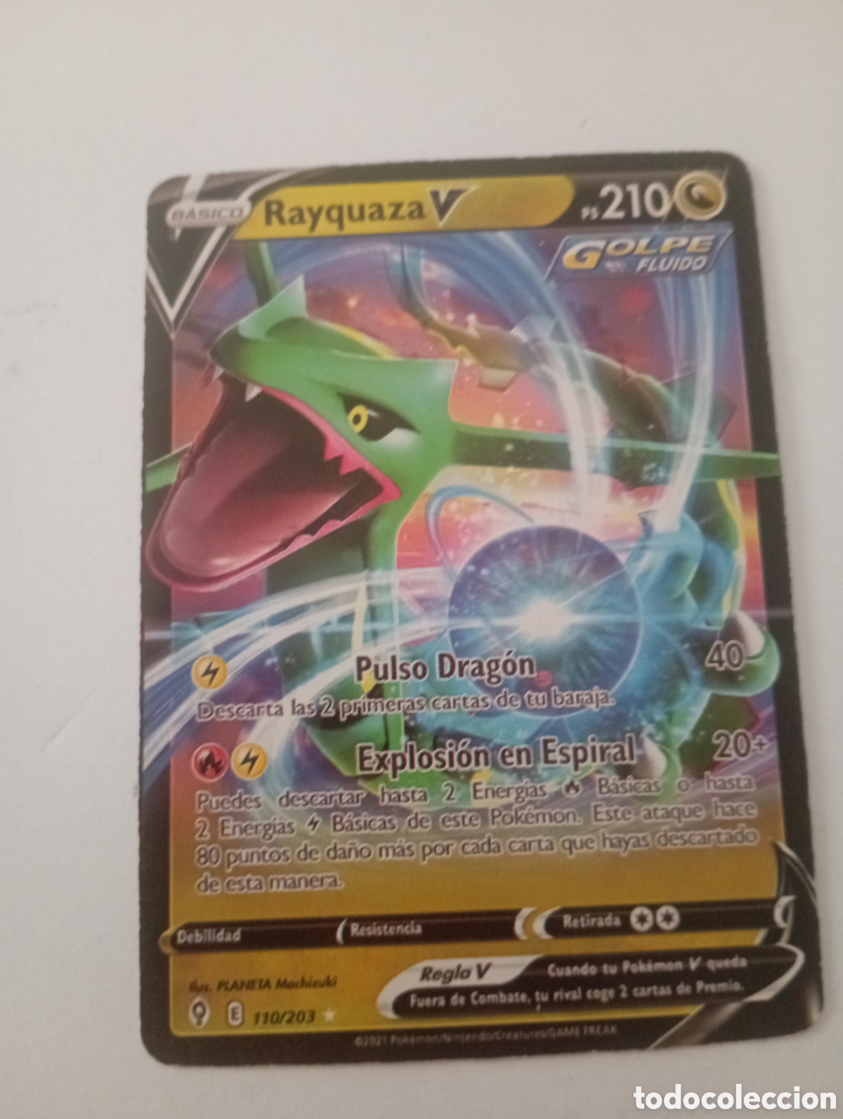 Otros Art&iacute;culos de Coleccionismo en Papel: RAYQUAZA V POKEMON CARD CARTA POKEMON