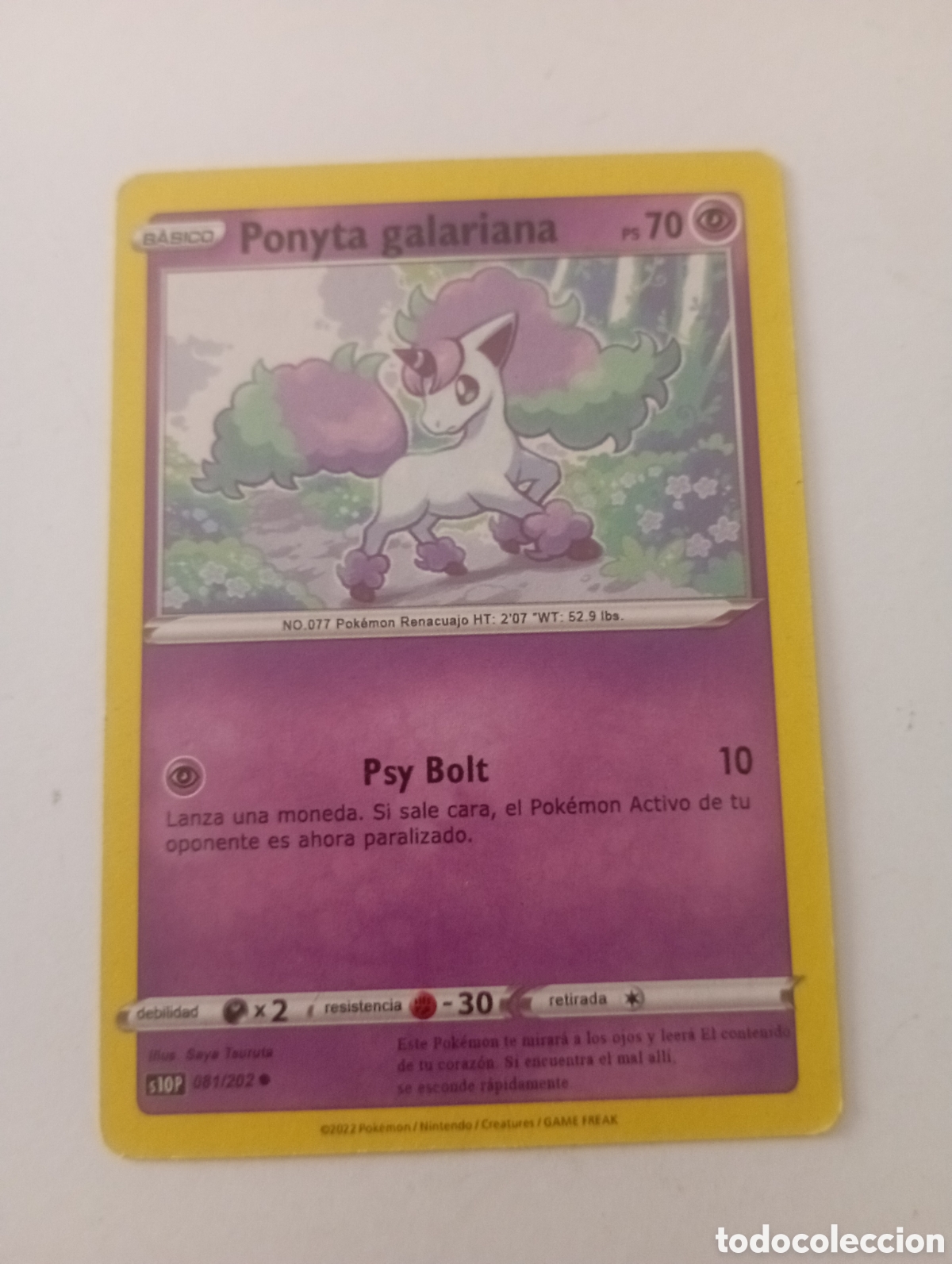 Otros Art&iacute;culos de Coleccionismo en Papel: PONYTA GALERIANA POKEMON CARD CARTA POKEMON