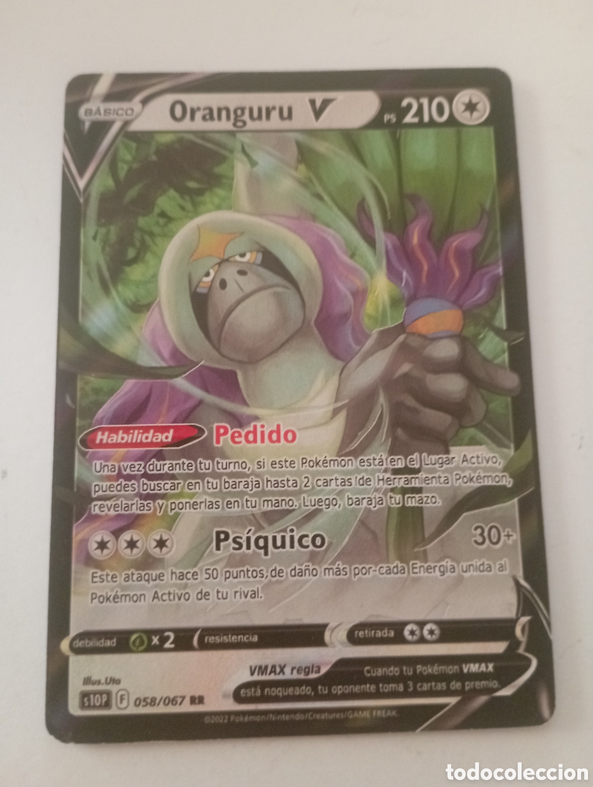 Otros Art&iacute;culos de Coleccionismo en Papel: ORANGURU V POKEMON CARD CARTA POKEMON