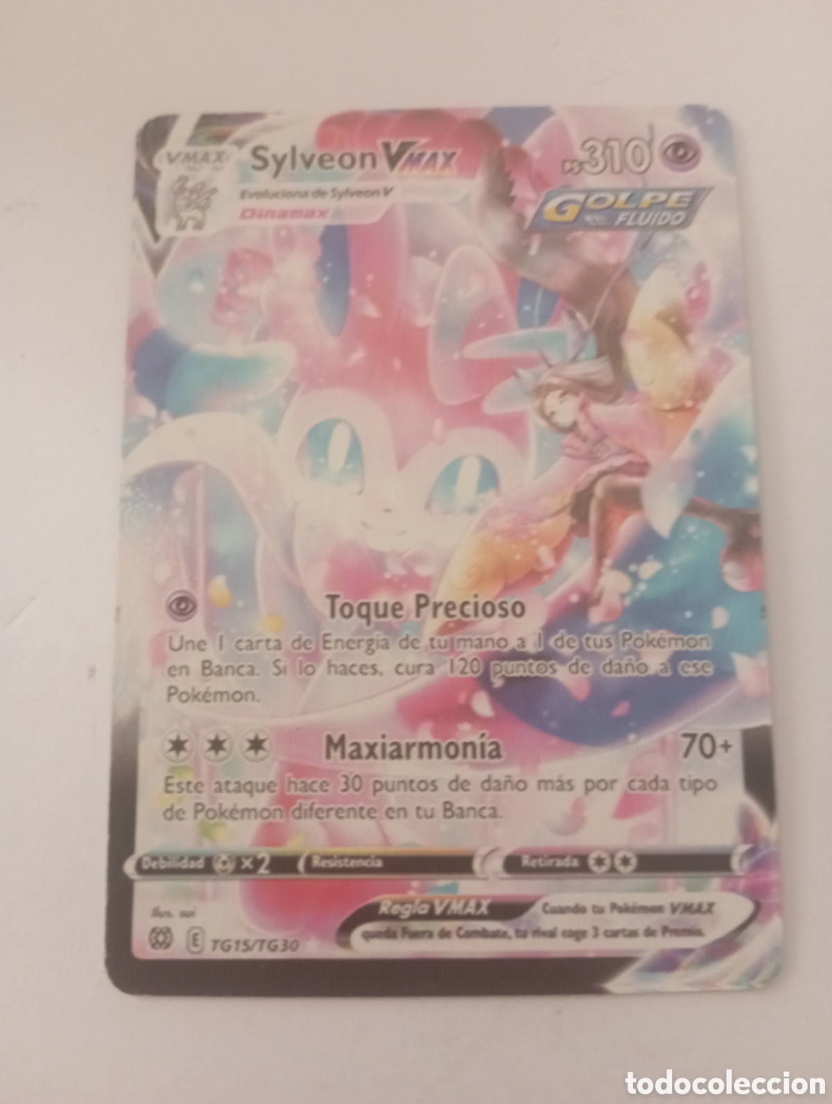 Otros Art&iacute;culos de Coleccionismo en Papel: SYLVEON VMAX POKEMON CARD CARTA POKEMON